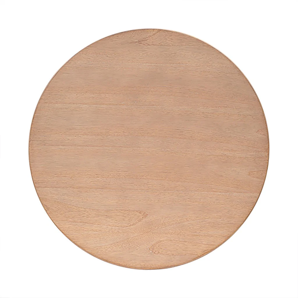 Modern Minimalist Round Coffee Table with Shelf Storage - Image 5
