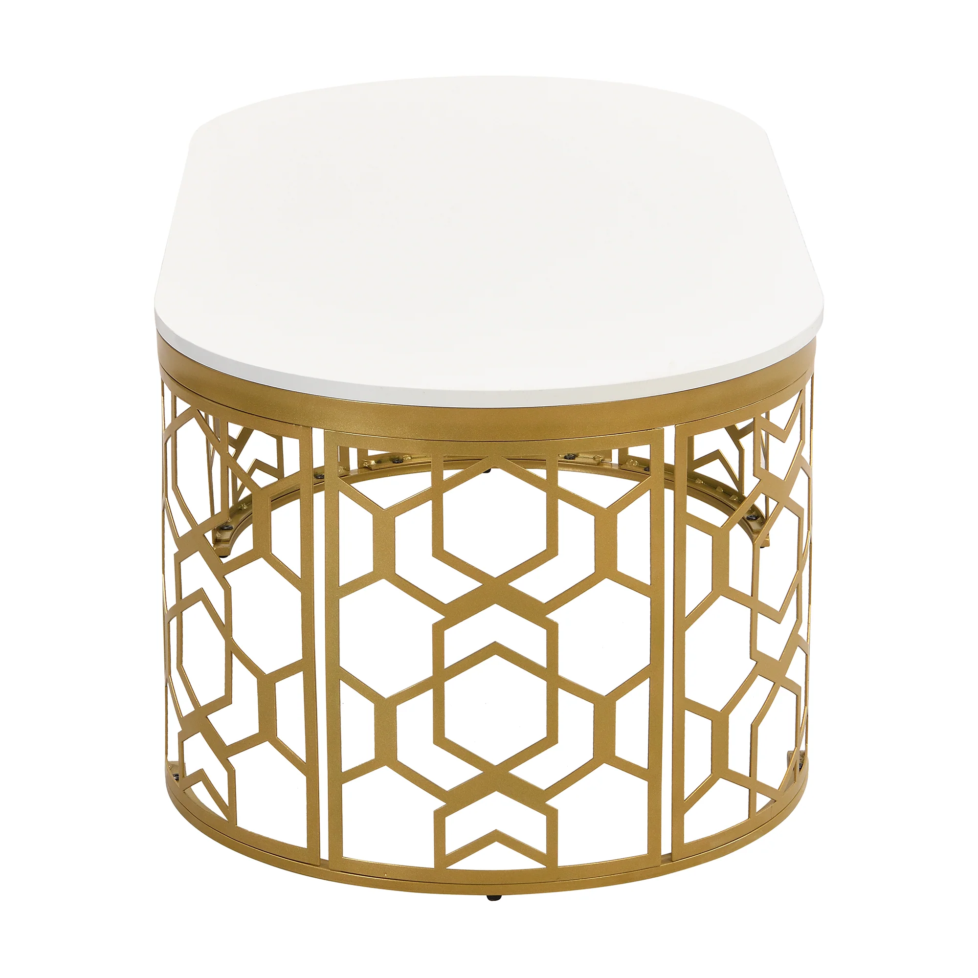 Modern Oval Coffee Table - Image 10