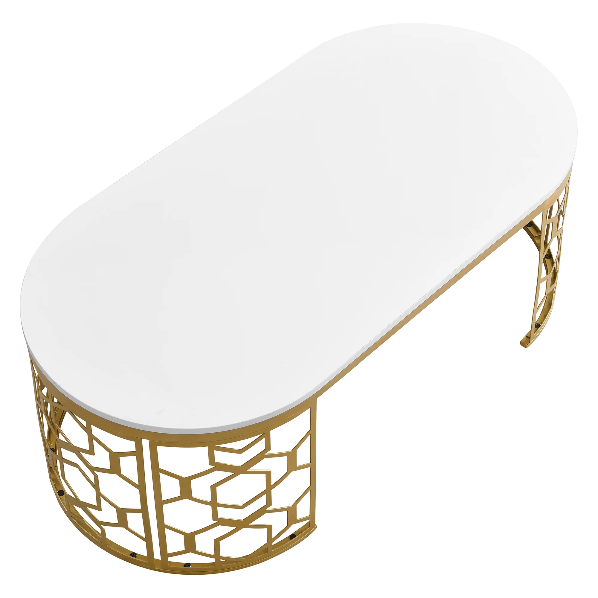 Modern Oval Coffee Table - Image 11