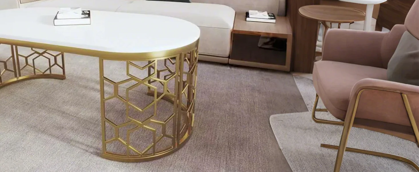 Modern Oval Coffee Table - Image 17