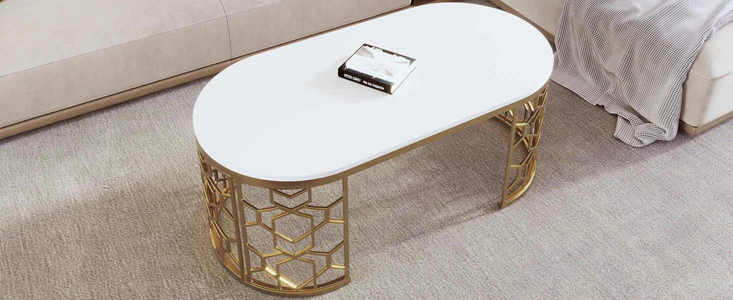 Modern Oval Coffee Table - Image 18