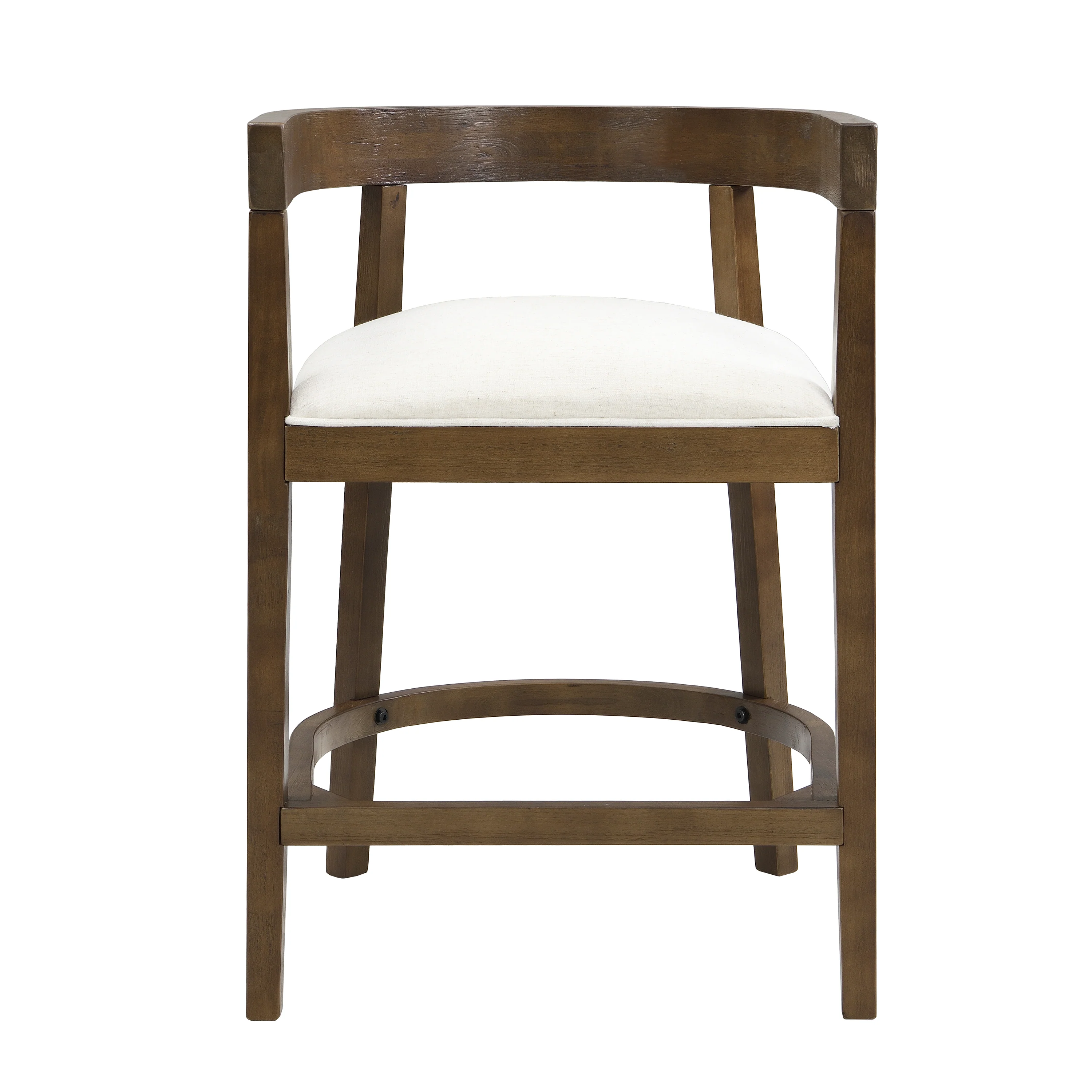 Modern Rubberwood Counter Stool Set with Upholstered Seats - Image 22