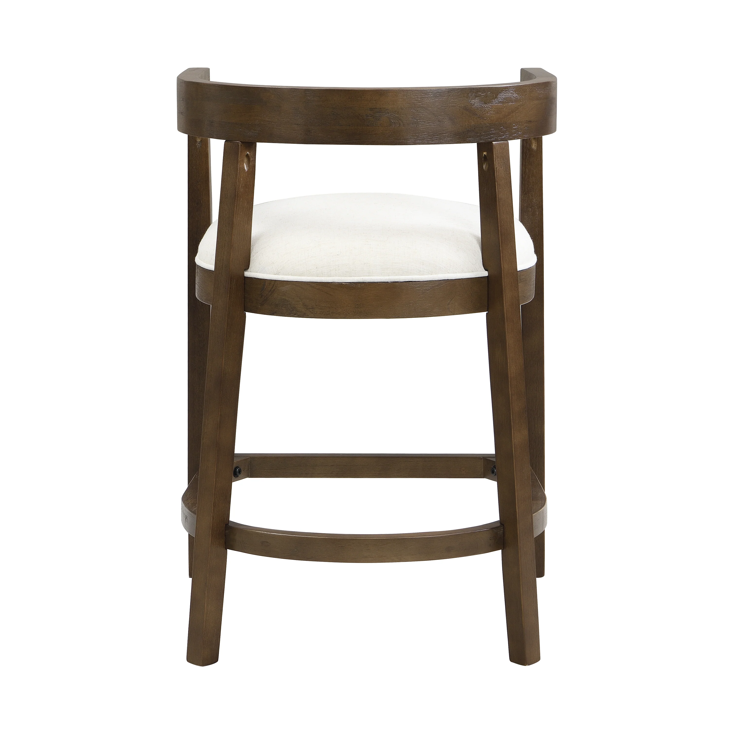 Modern Rubberwood Counter Stool Set with Upholstered Seats - Image 26