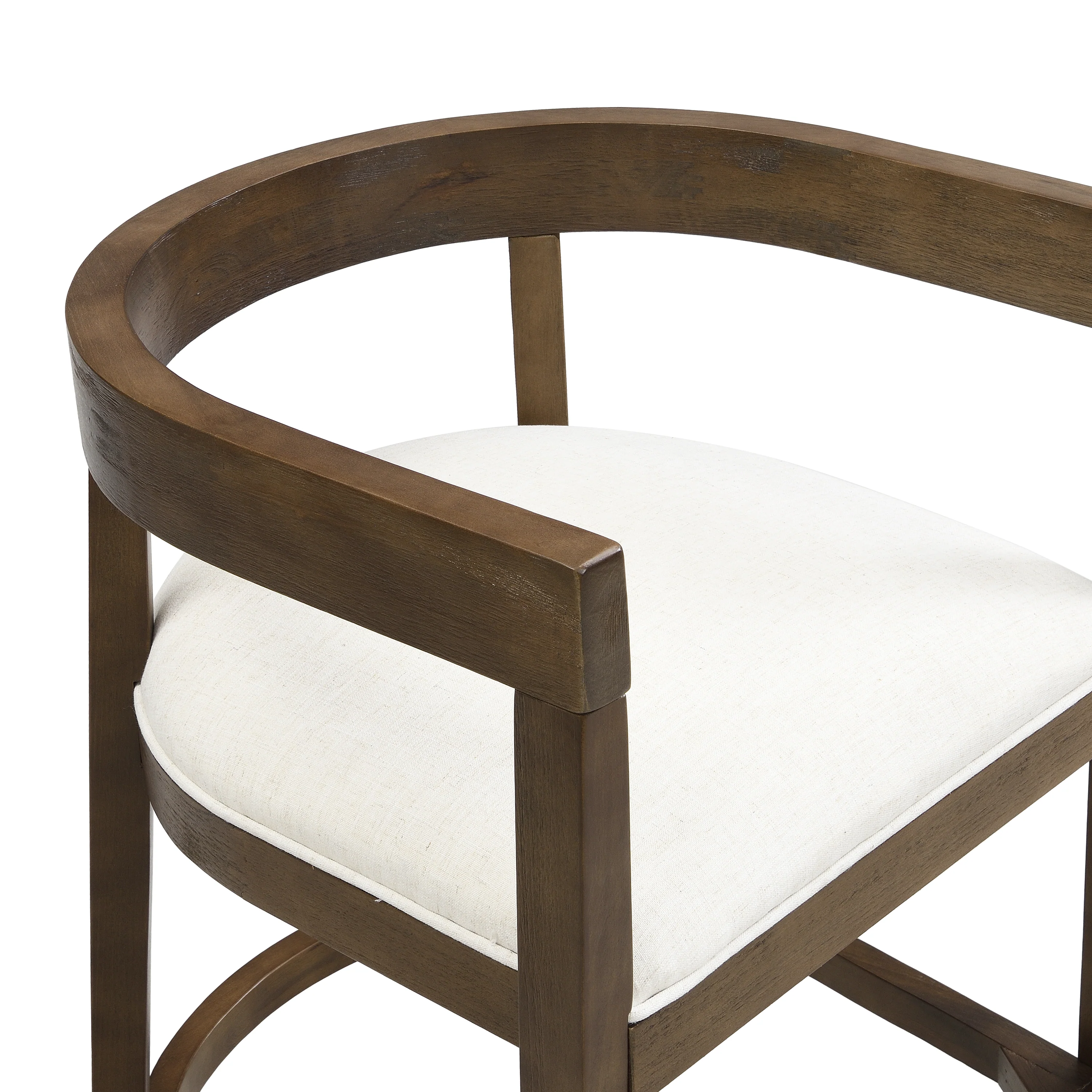 Modern Rubberwood Counter Stool Set with Upholstered Seats - Image 29