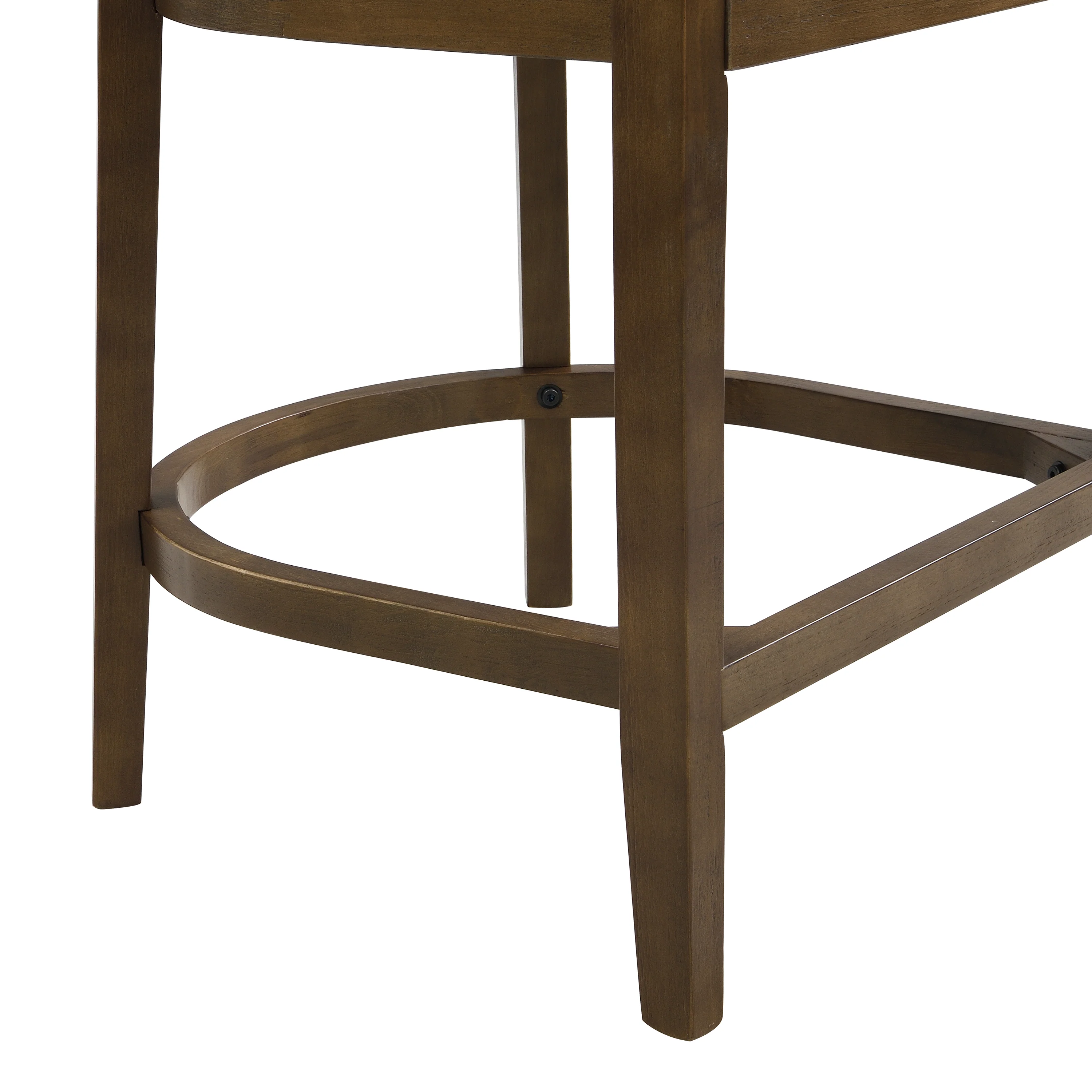 Modern Rubberwood Counter Stool Set with Upholstered Seats - Image 31