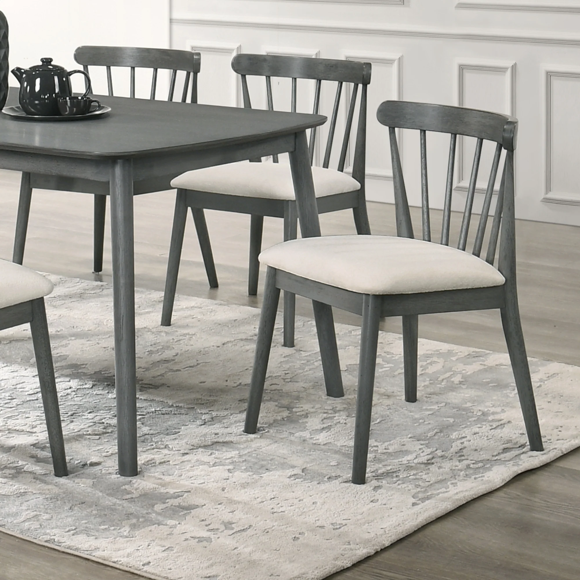 Modern Spindle Back Dining Chairs, Set of 2 - Image 15