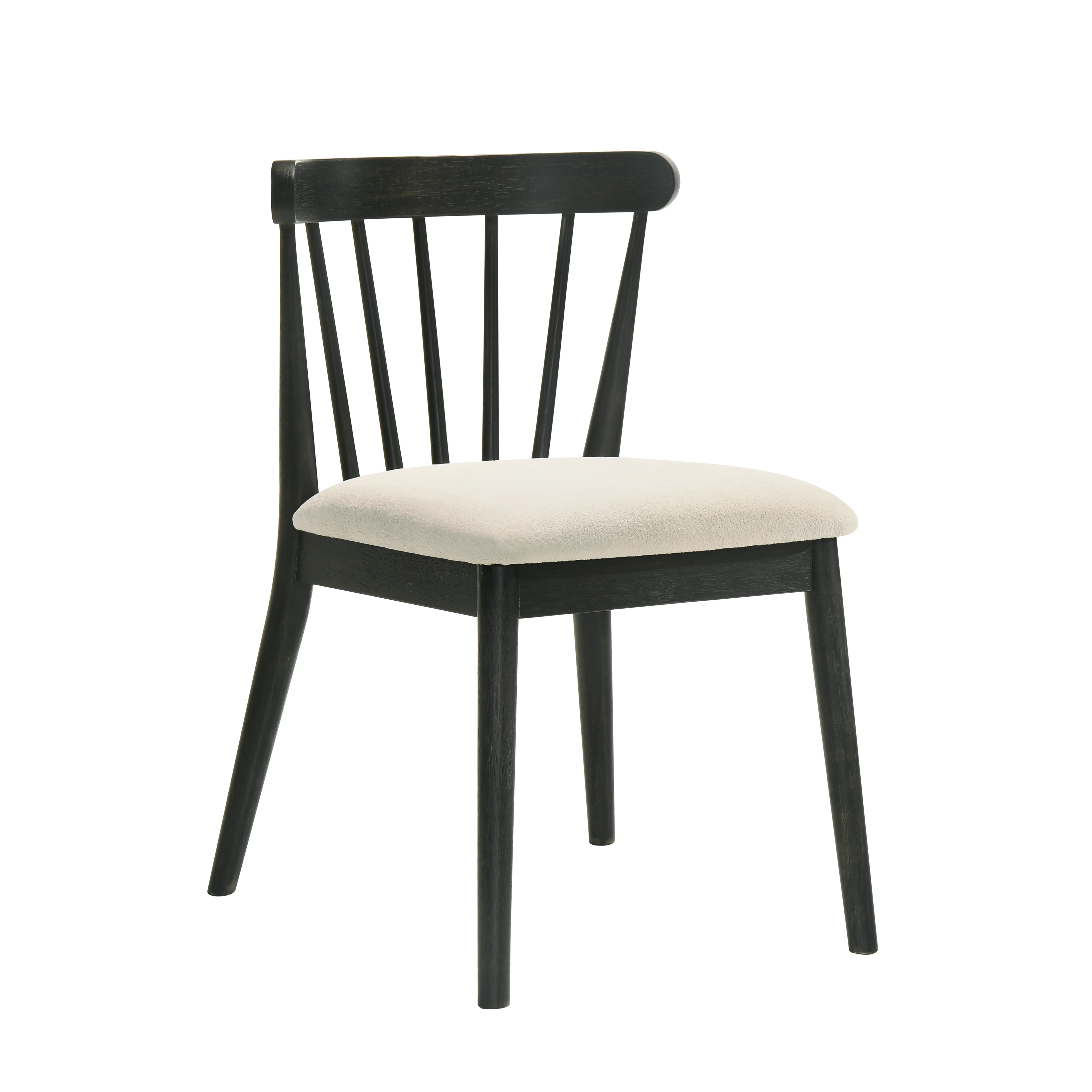 Modern Spindle Back Dining Chairs, Set of 2 - Image 2