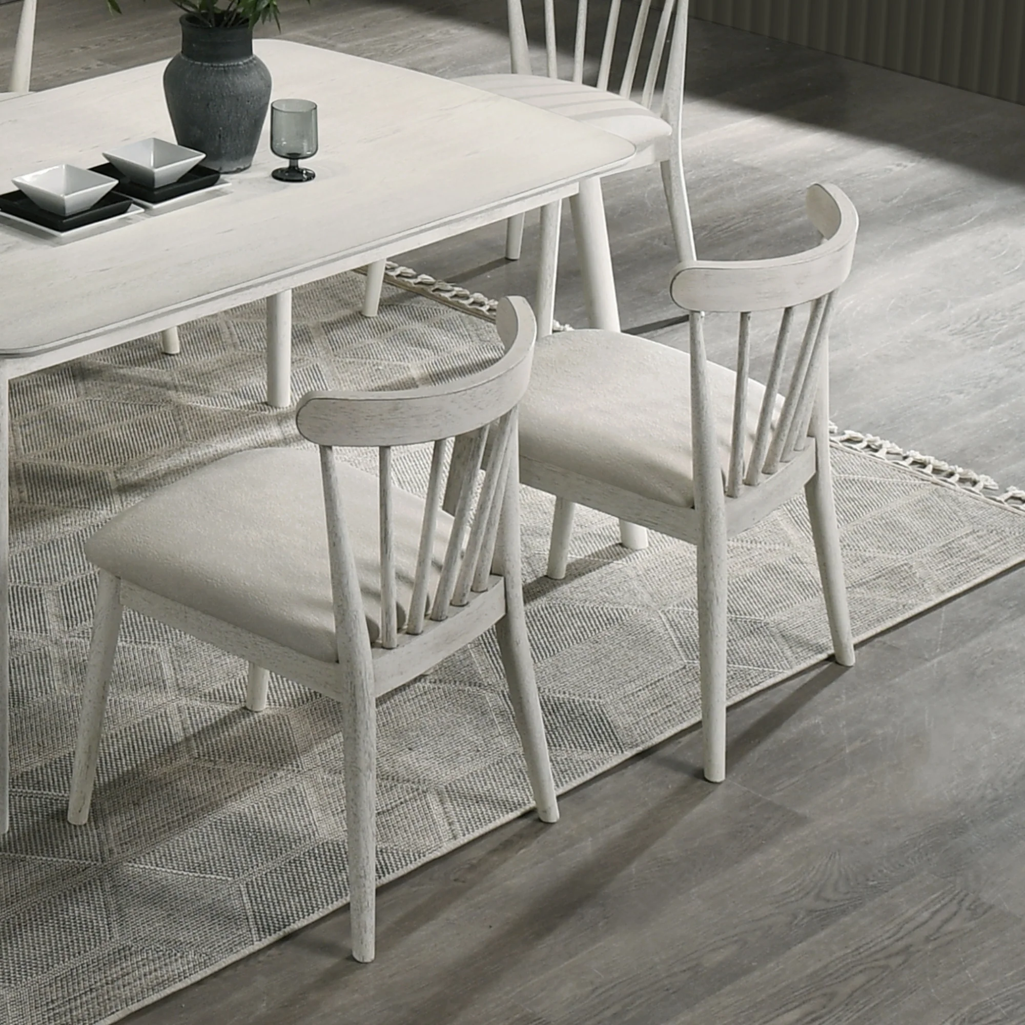 Modern Spindle Back Dining Chairs, Set of 2 - Image 26