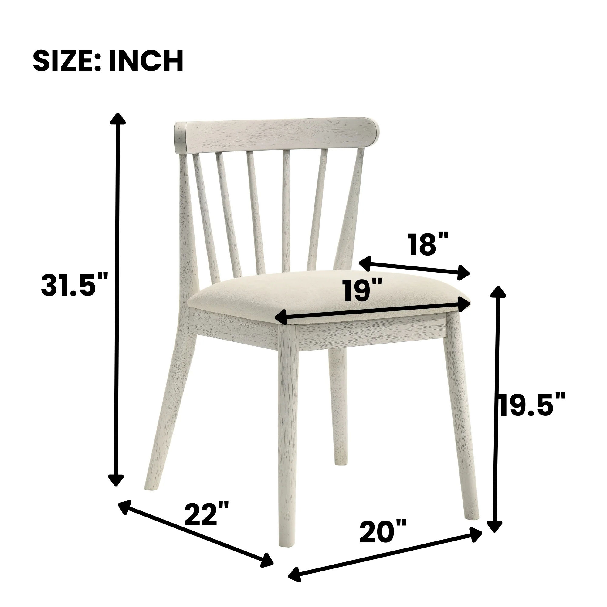 Modern Spindle Back Dining Chairs, Set of 2 - Image 29