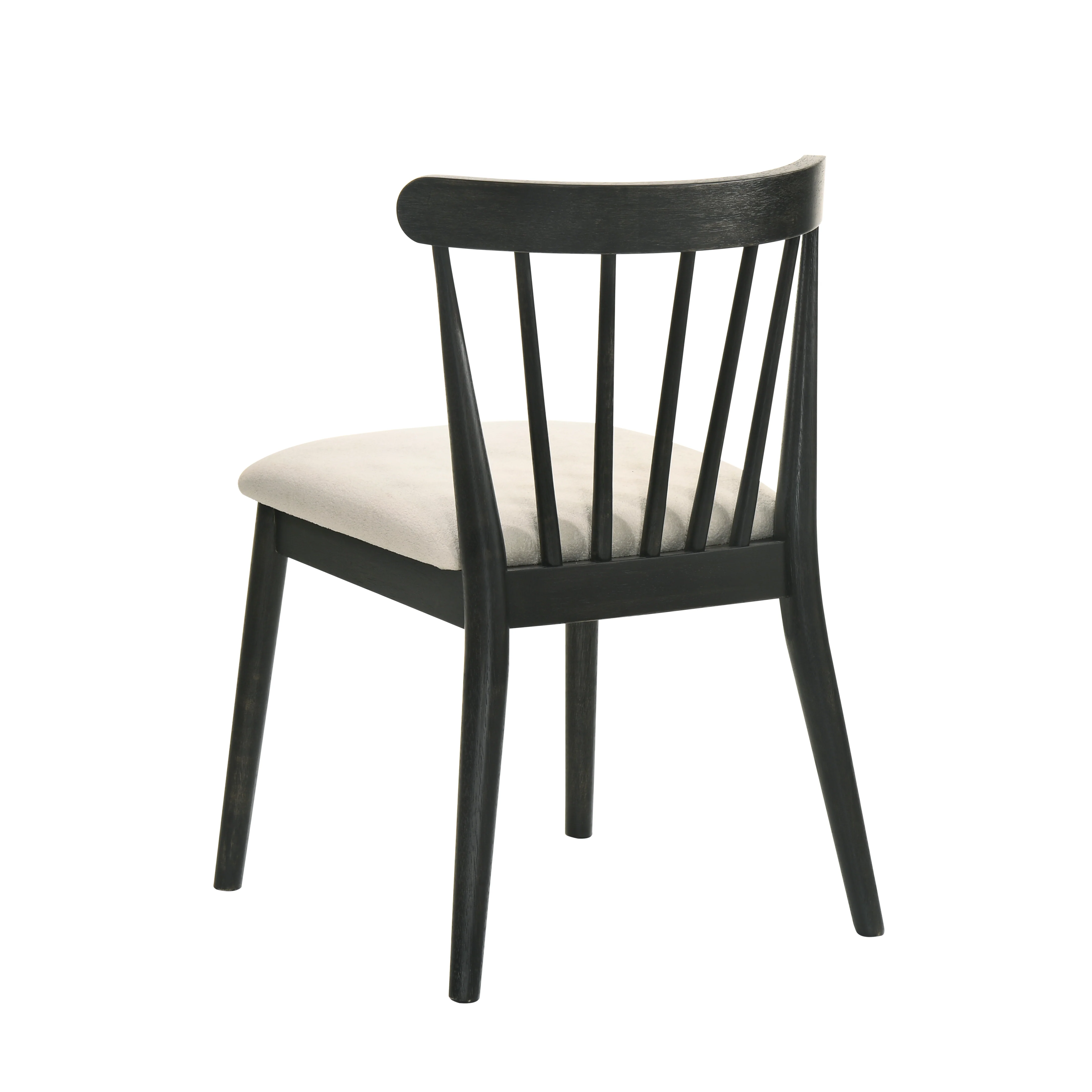 Modern Spindle Back Dining Chairs, Set of 2 - Image 3