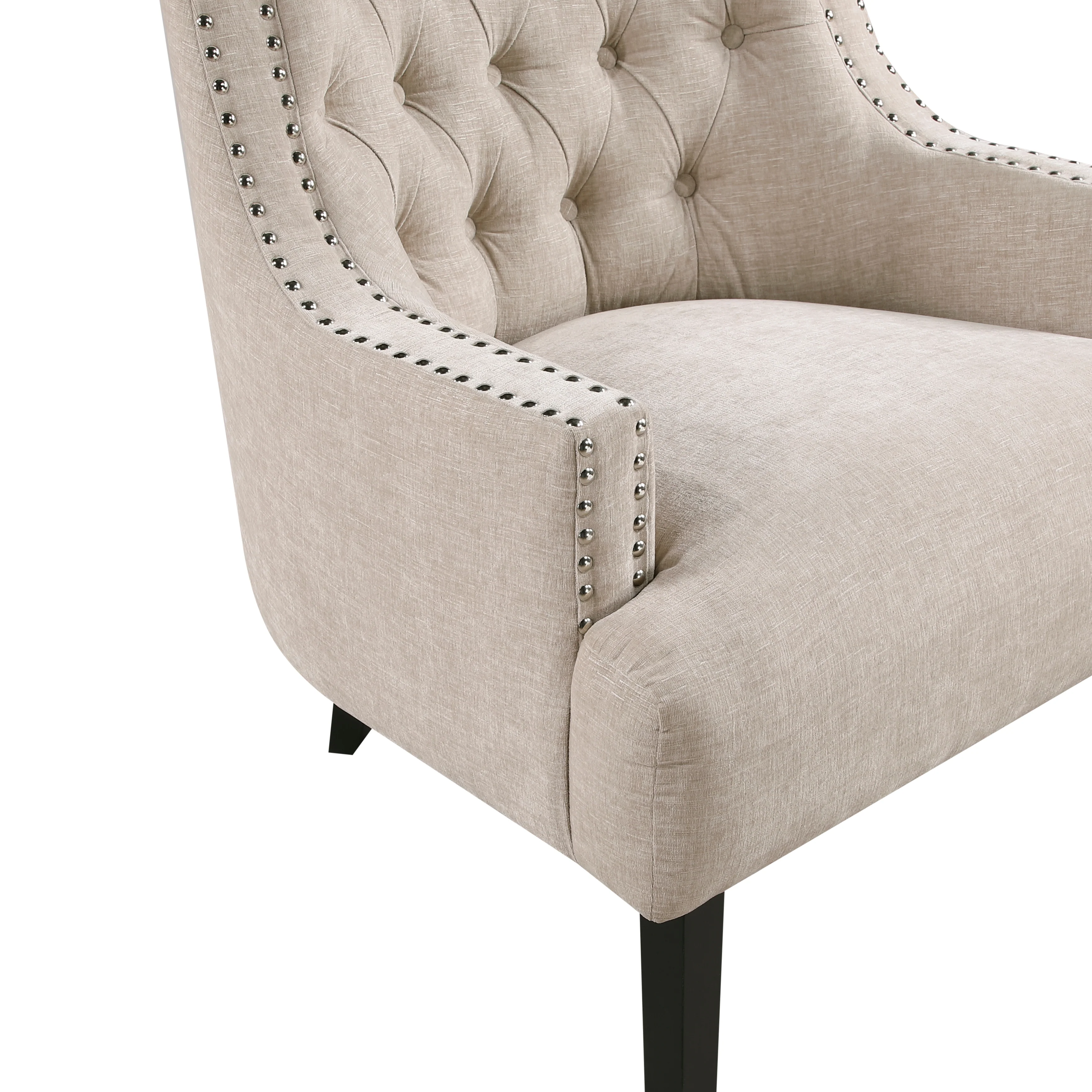 Button Tufted Sloped Arm Accent Chair - Image 13