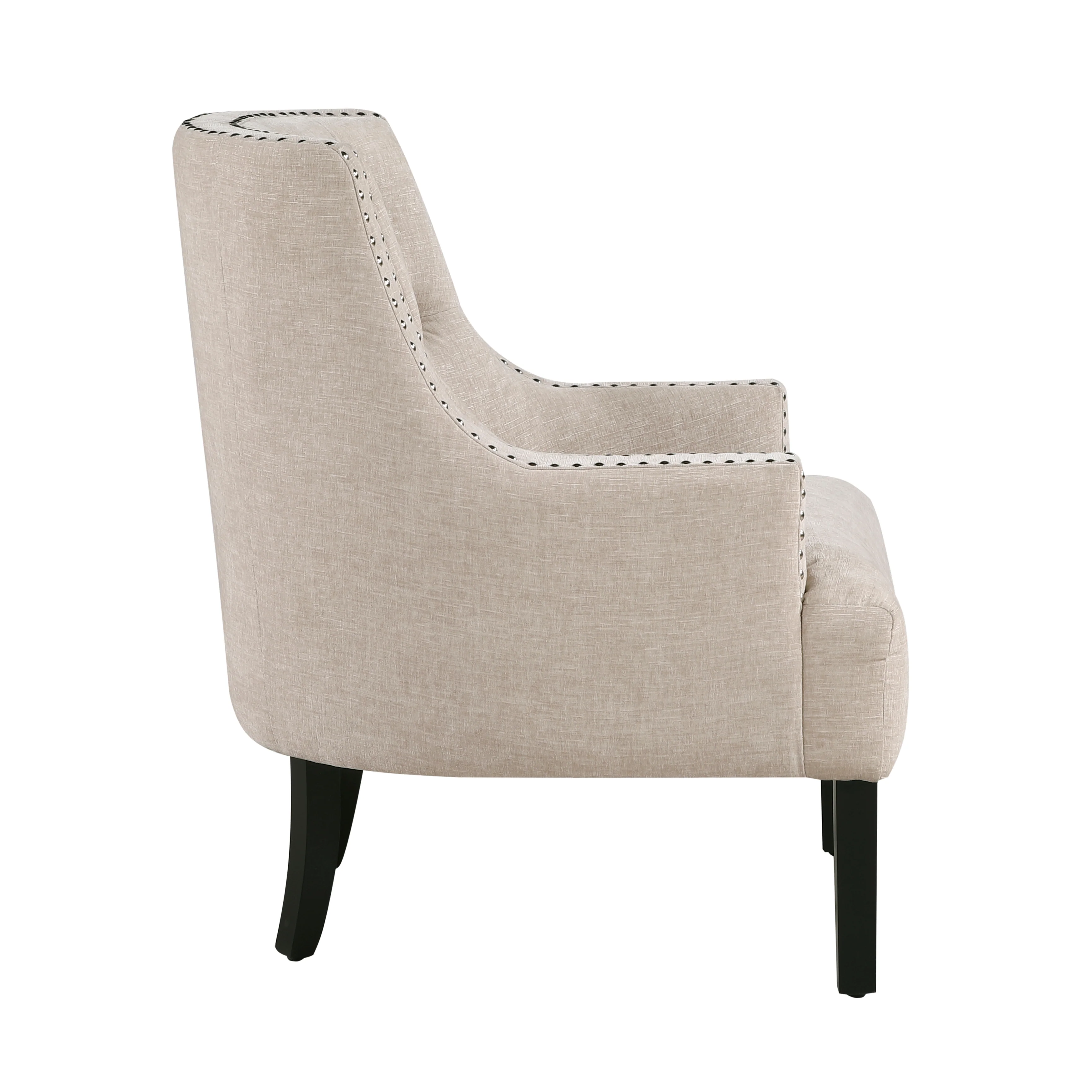 Button Tufted Sloped Arm Accent Chair - Image 15