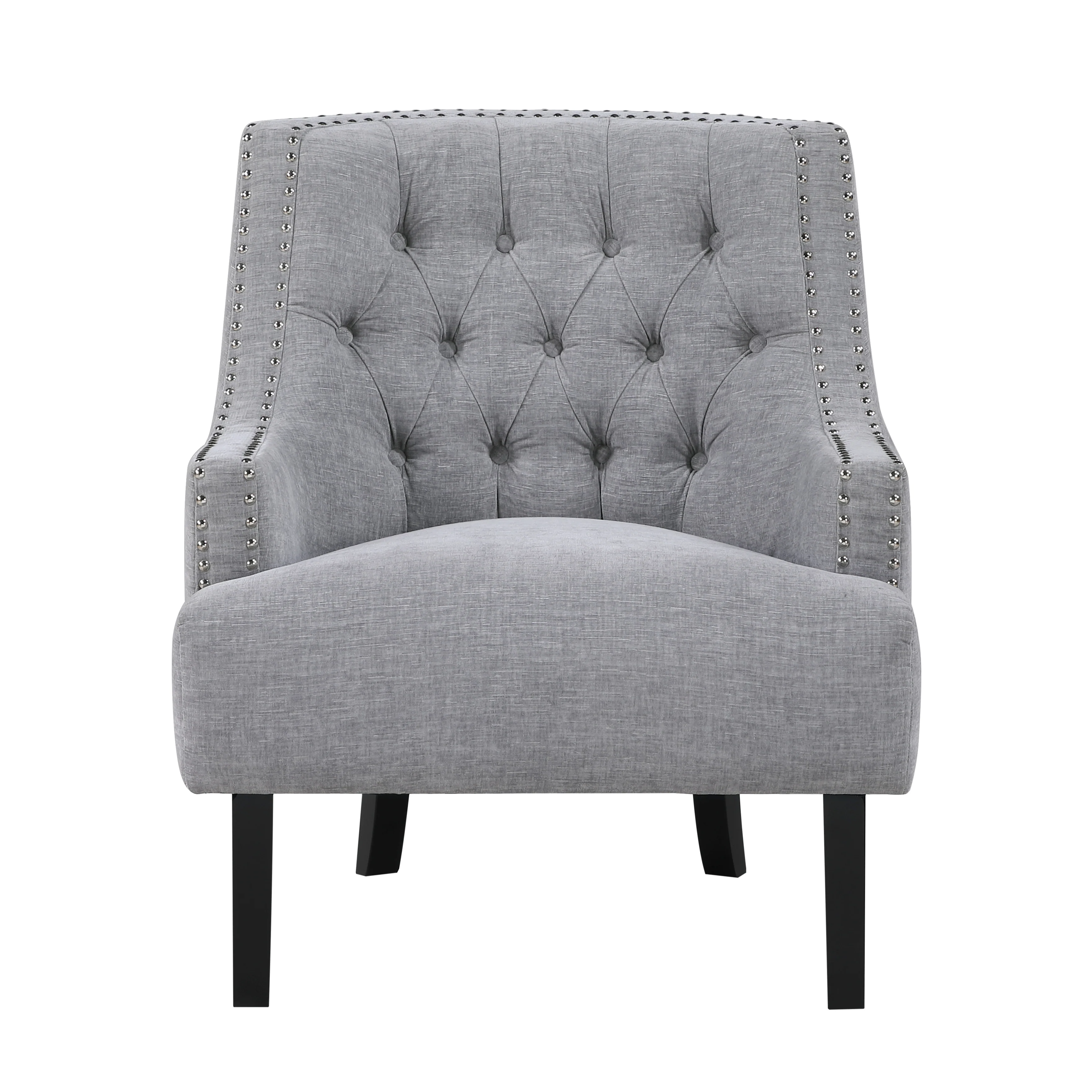 Button Tufted Sloped Arm Accent Chair - Image 20
