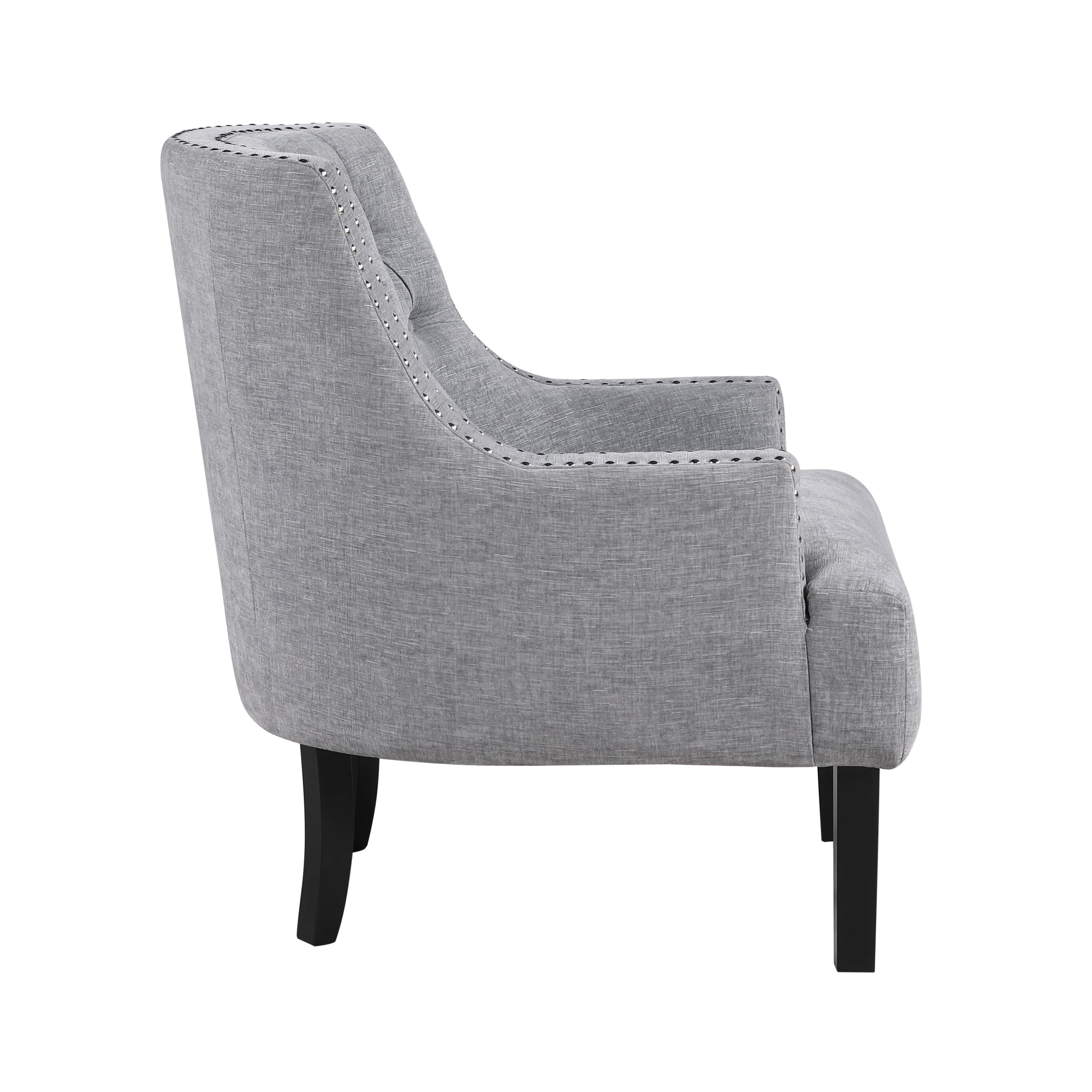Button Tufted Sloped Arm Accent Chair - Image 21