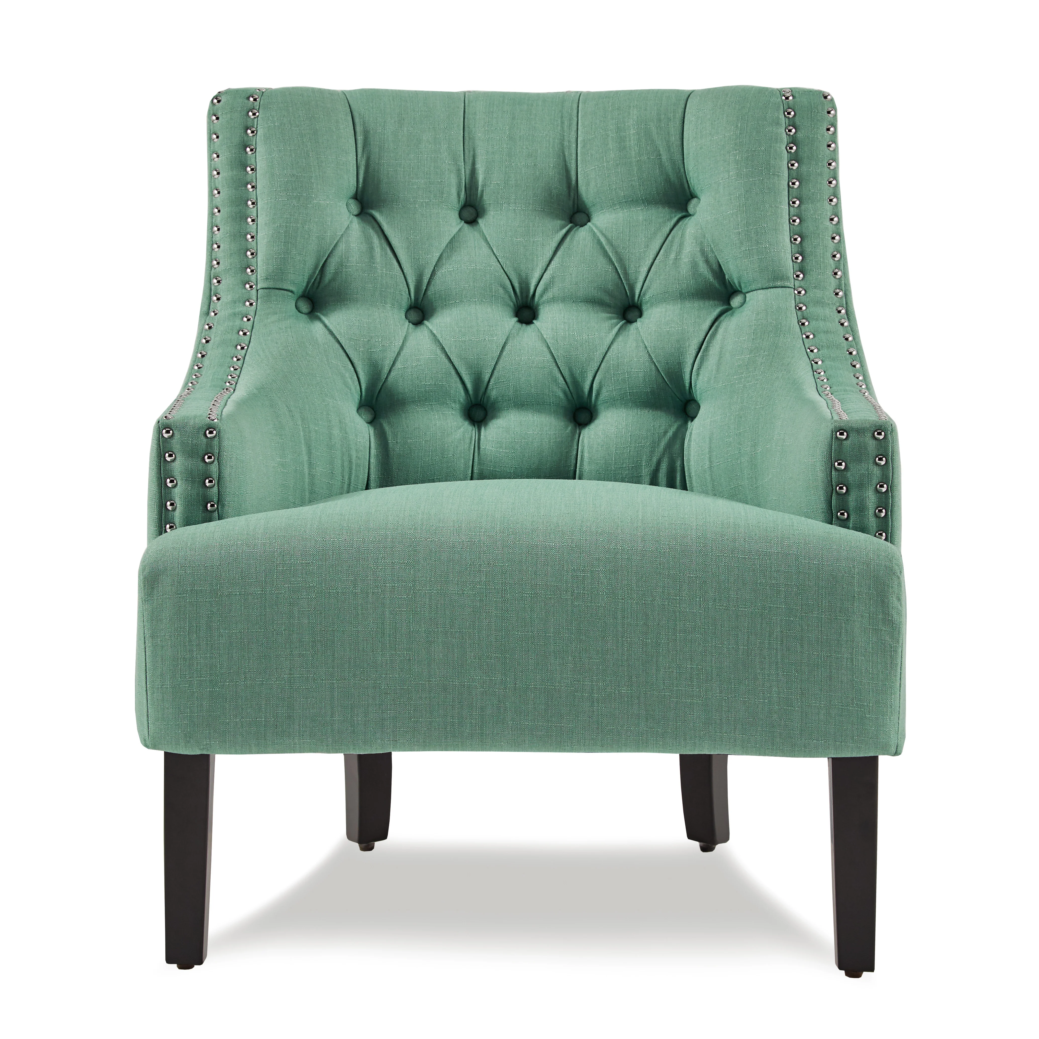 Button Tufted Sloped Arm Accent Chair - Image 25