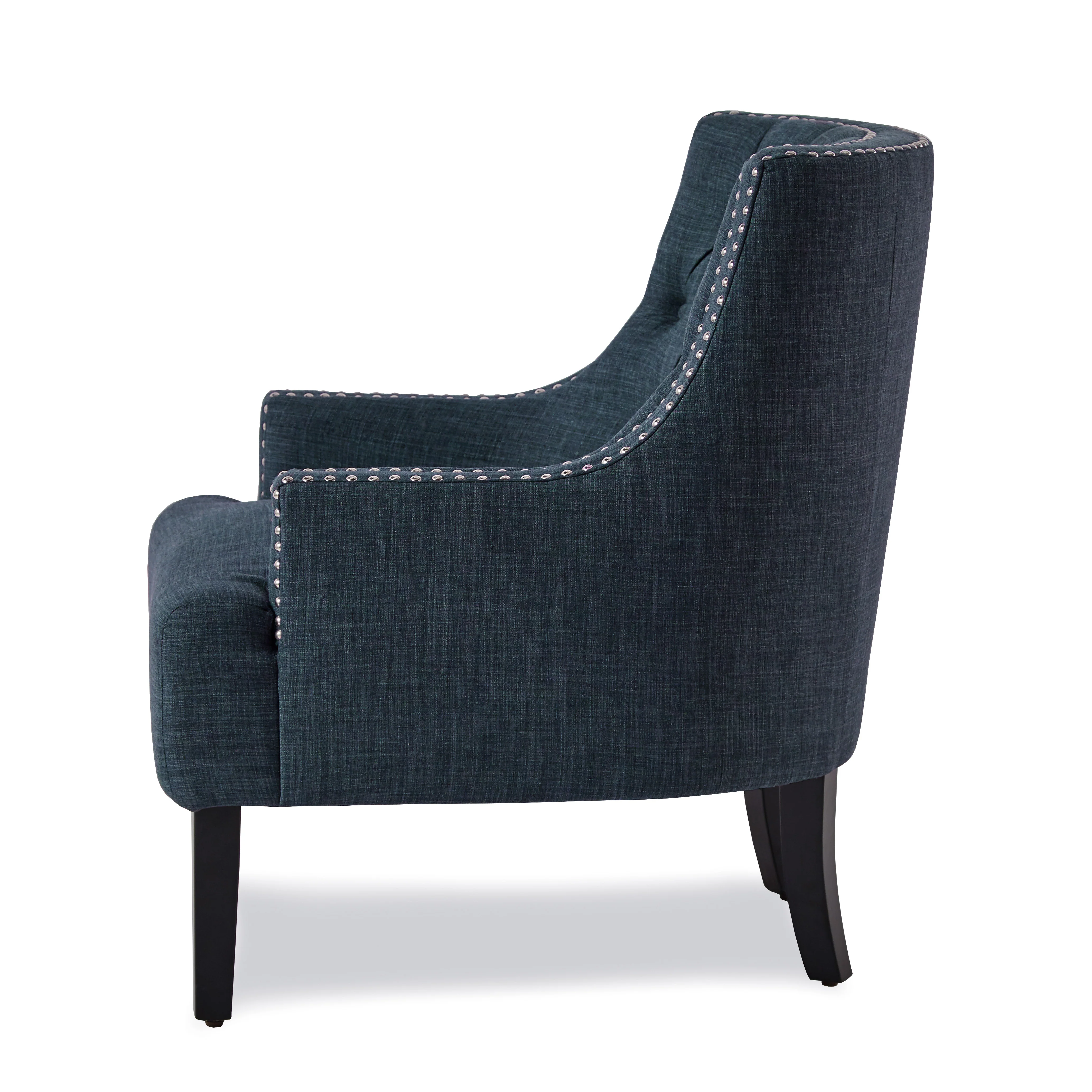 Button Tufted Sloped Arm Accent Chair - Image 8