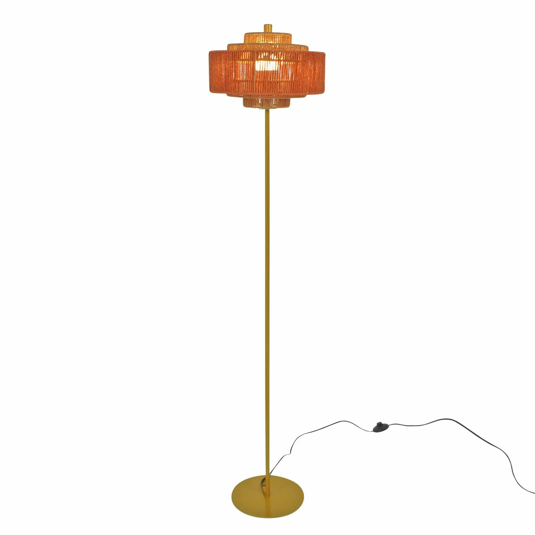 Modern Gold Tripod Floor Lamp