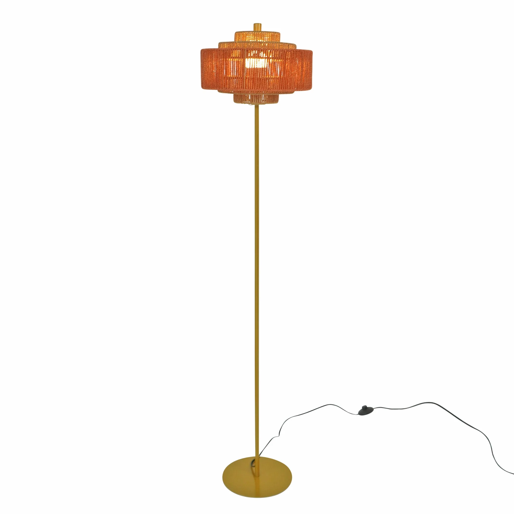 Modern Gold Tripod Floor Lamp - Image 2