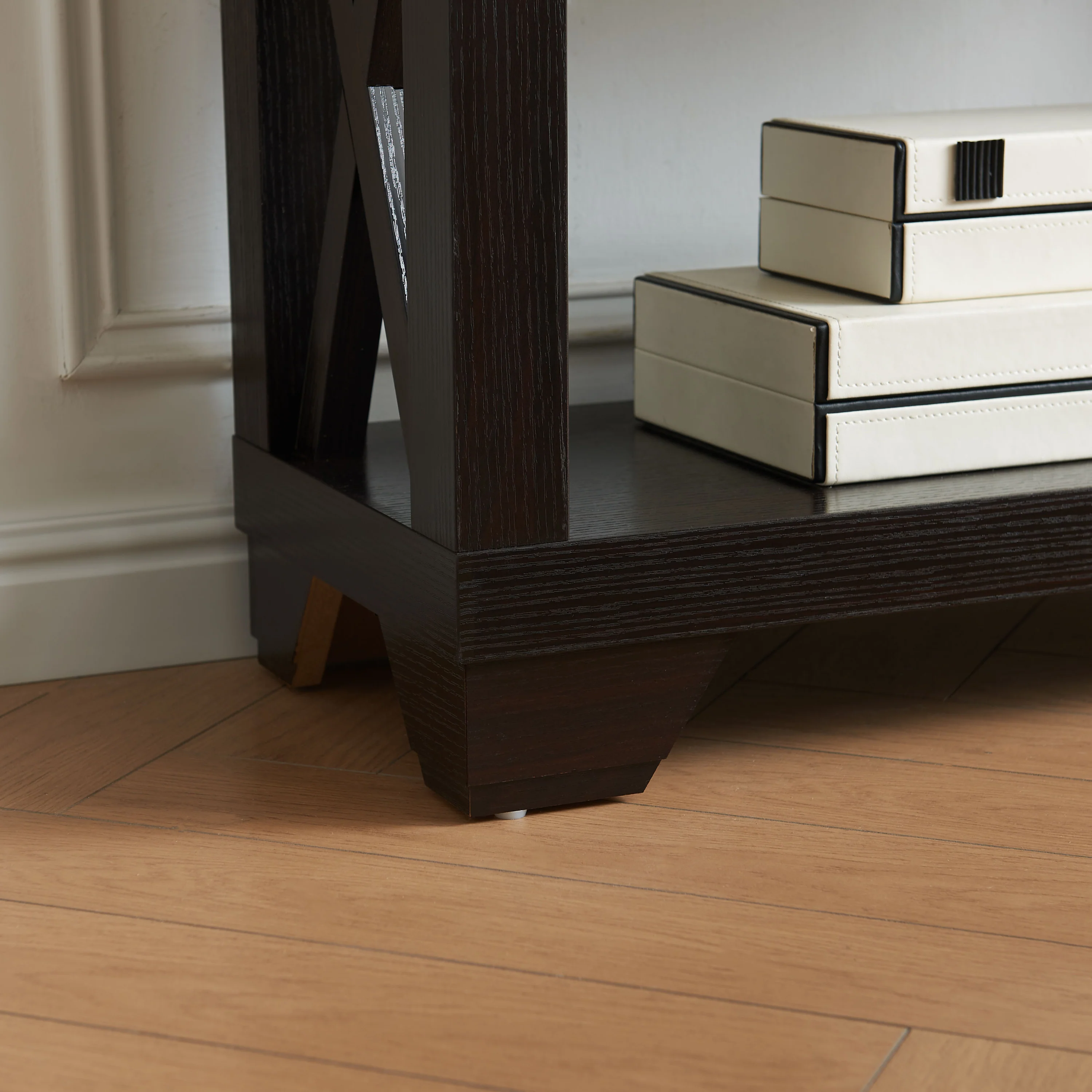 Modern X-Frame Bookcase - Image 4