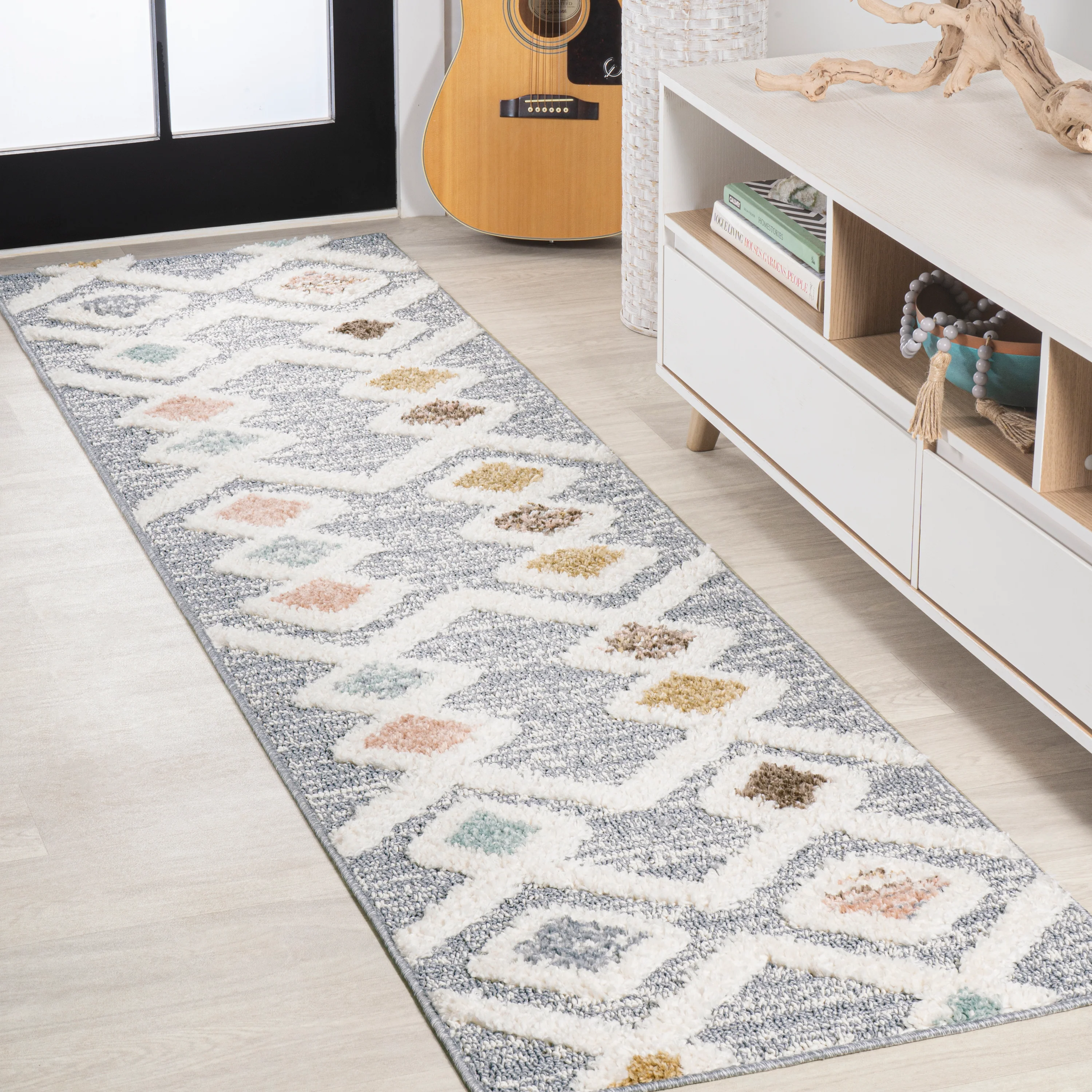Monique Trellis High-Low Area Rug - Image 5