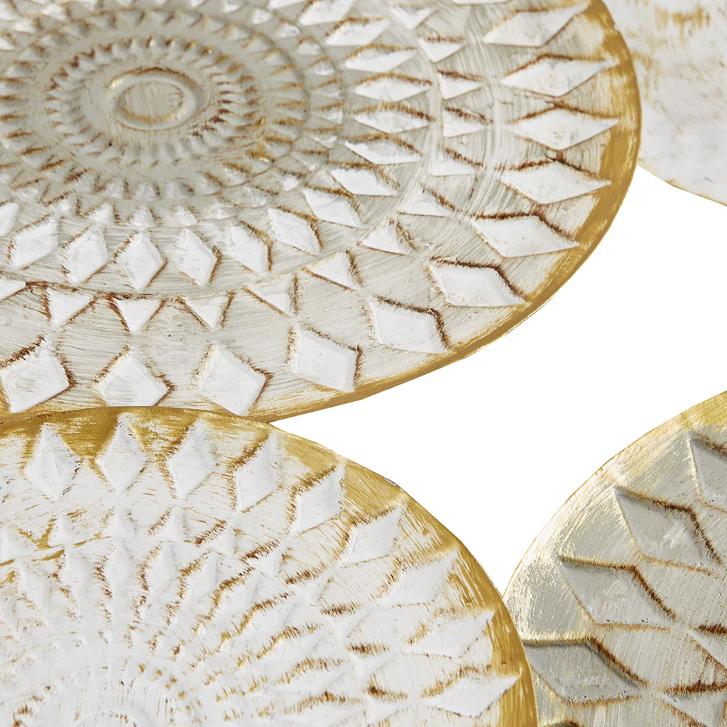 Multi-colored Geometric Metal Discs Wall Decor - Image 2