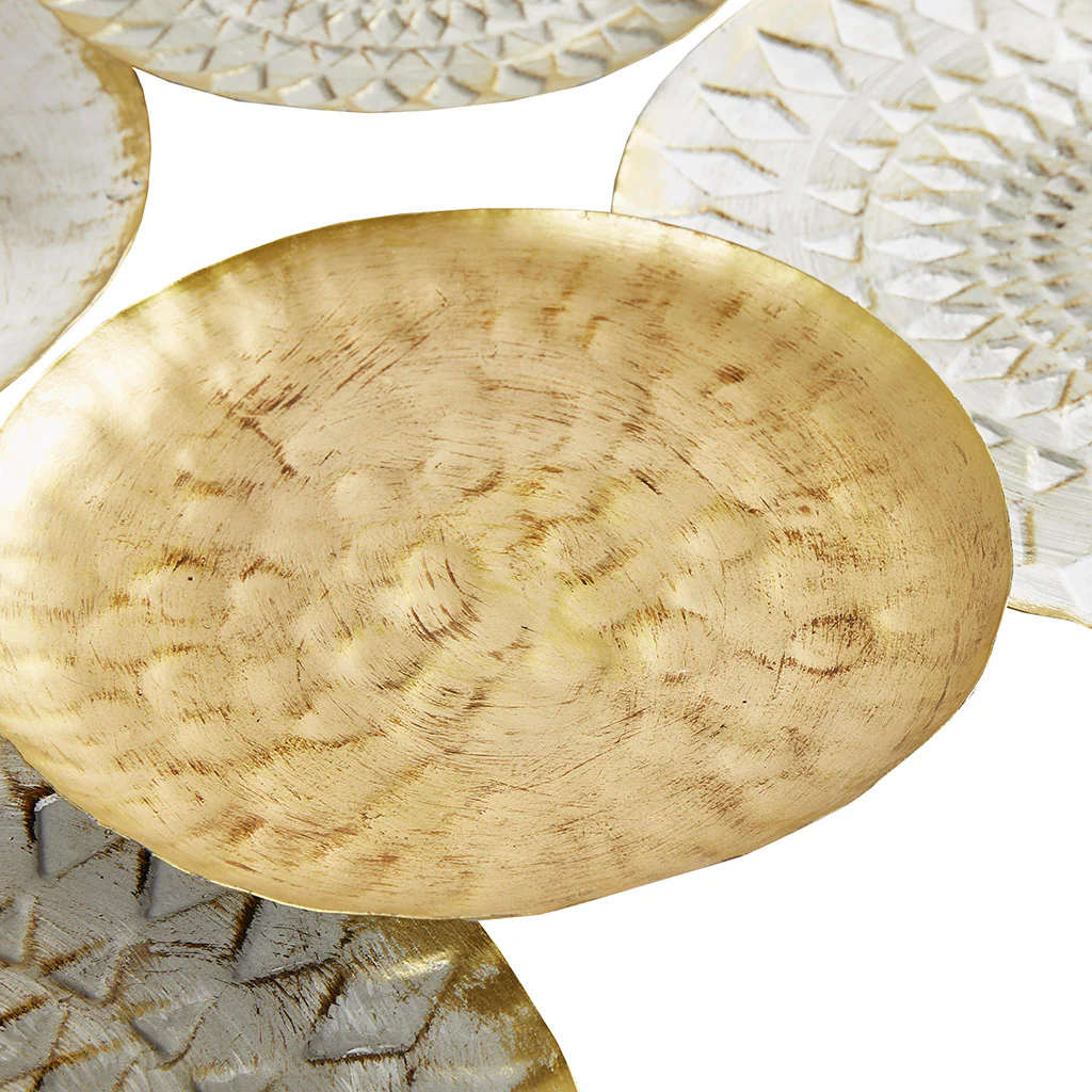 Multi-colored Geometric Metal Discs Wall Decor - Image 5