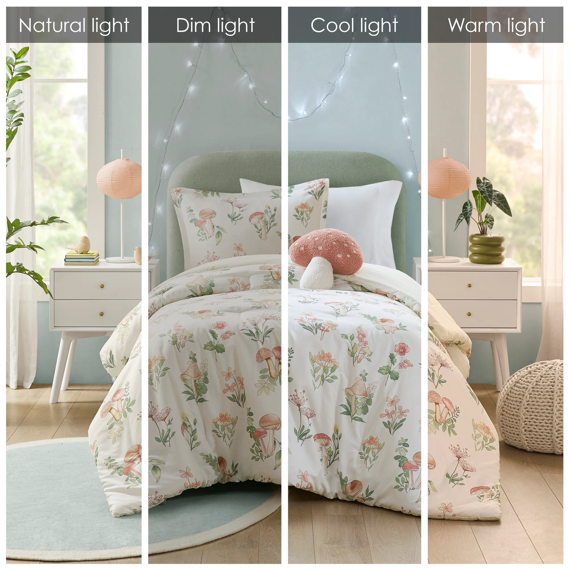 Mushroom Garden Twin/Twin XL Comforter Set - Image 4