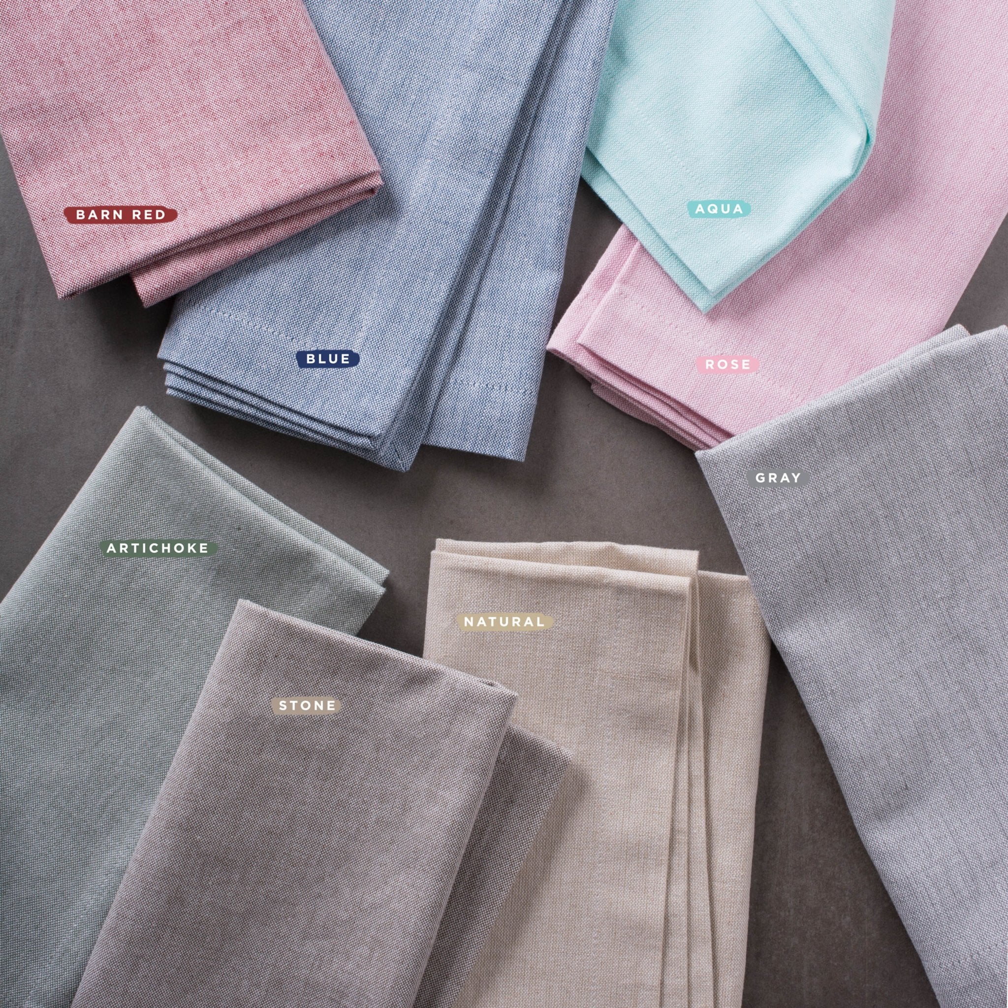 Natural Solid Chambray Table Runner 14X72 - Image 3