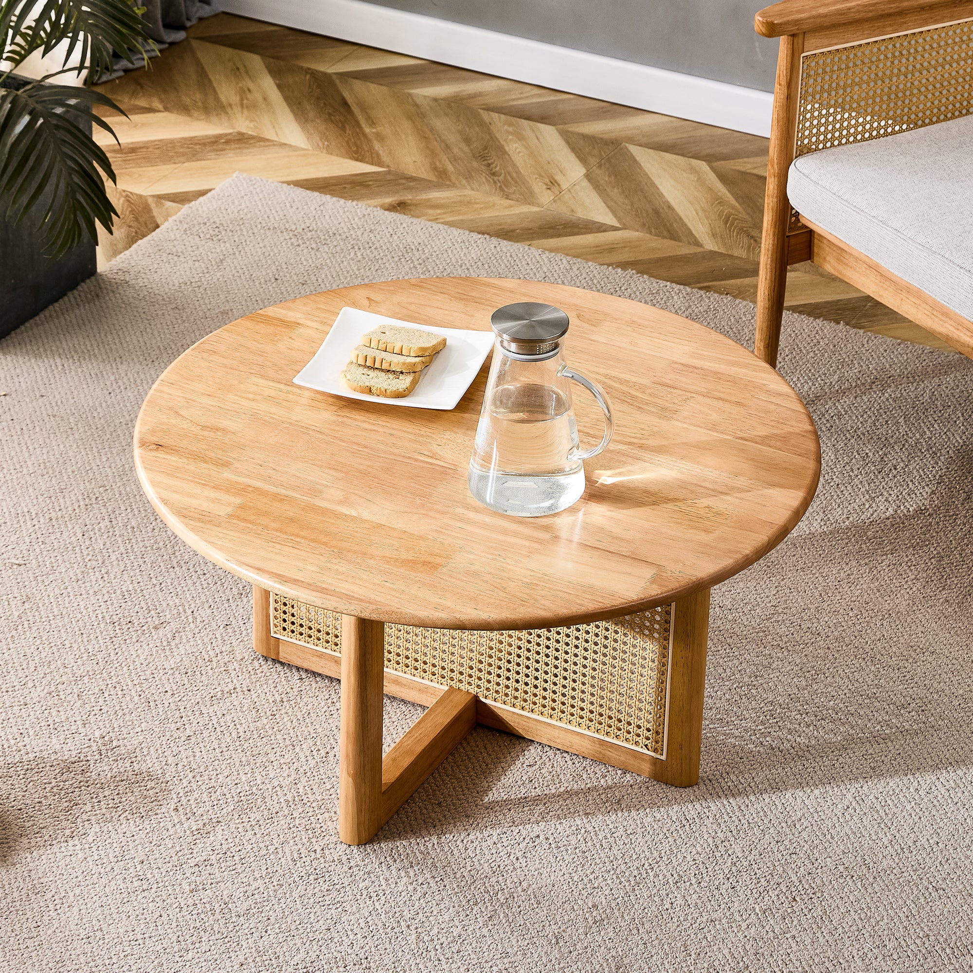 Naturally Elegant Wooden Coffee Table - Image 2