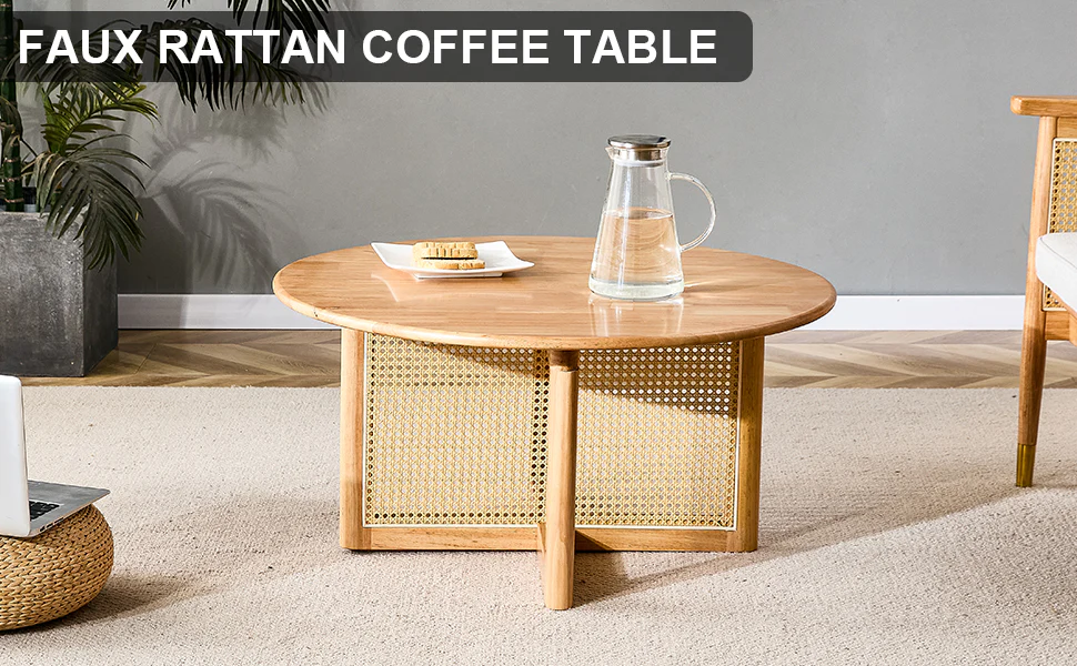 Naturally Elegant Wooden Coffee Table - Image 5
