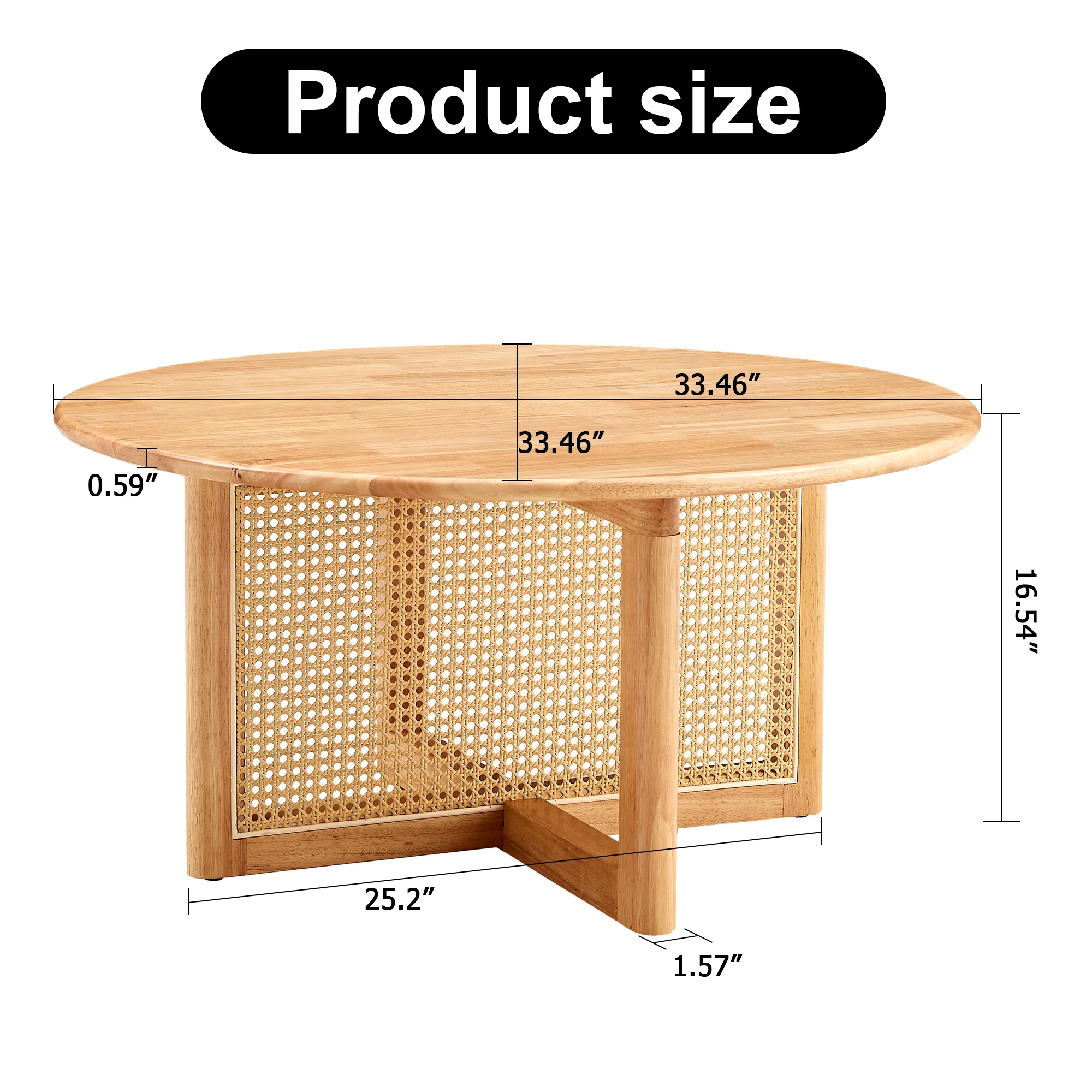 Naturally Elegant Wooden Coffee Table - Image 8