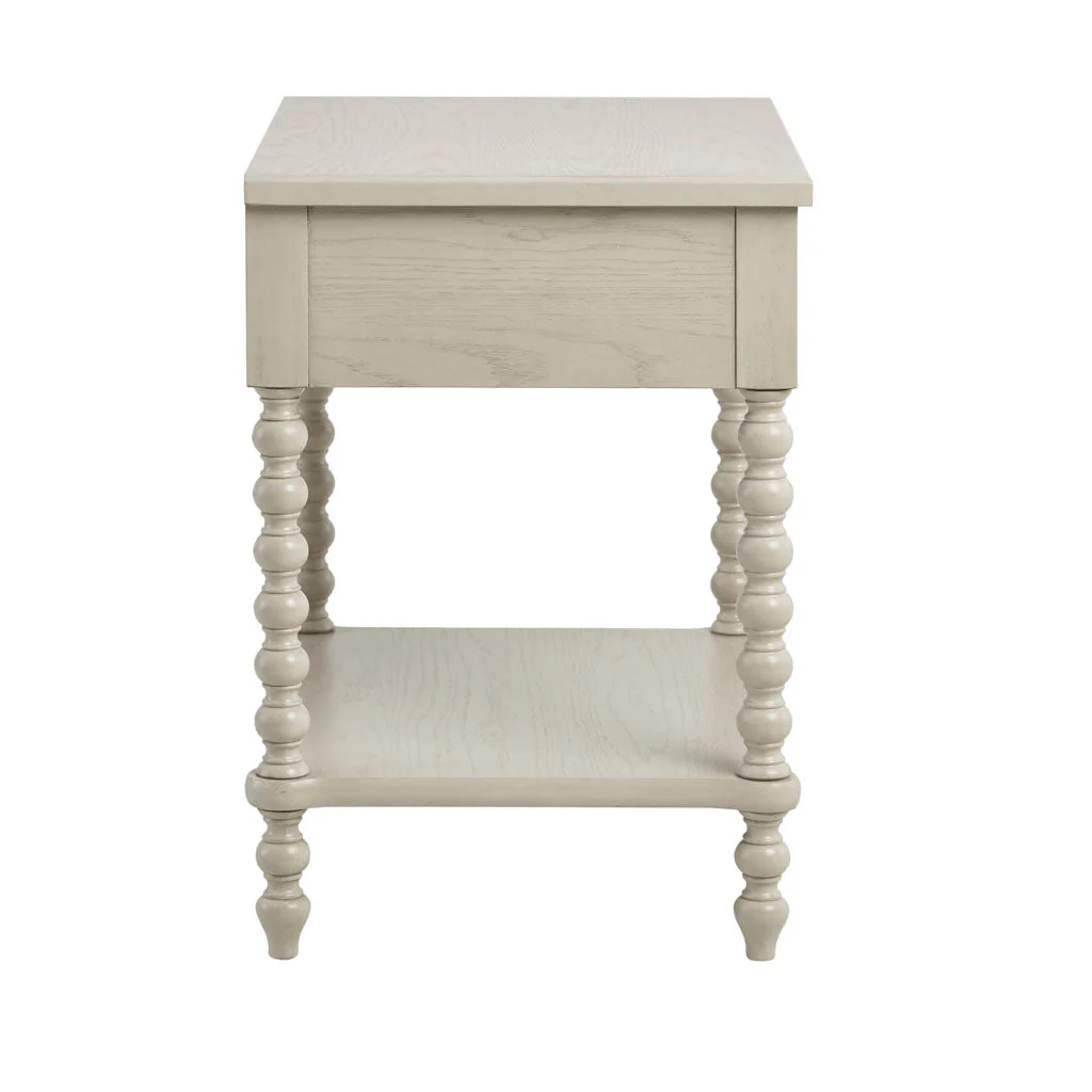 Nightstand with 1 Drawer and Turned Legs - Image 3