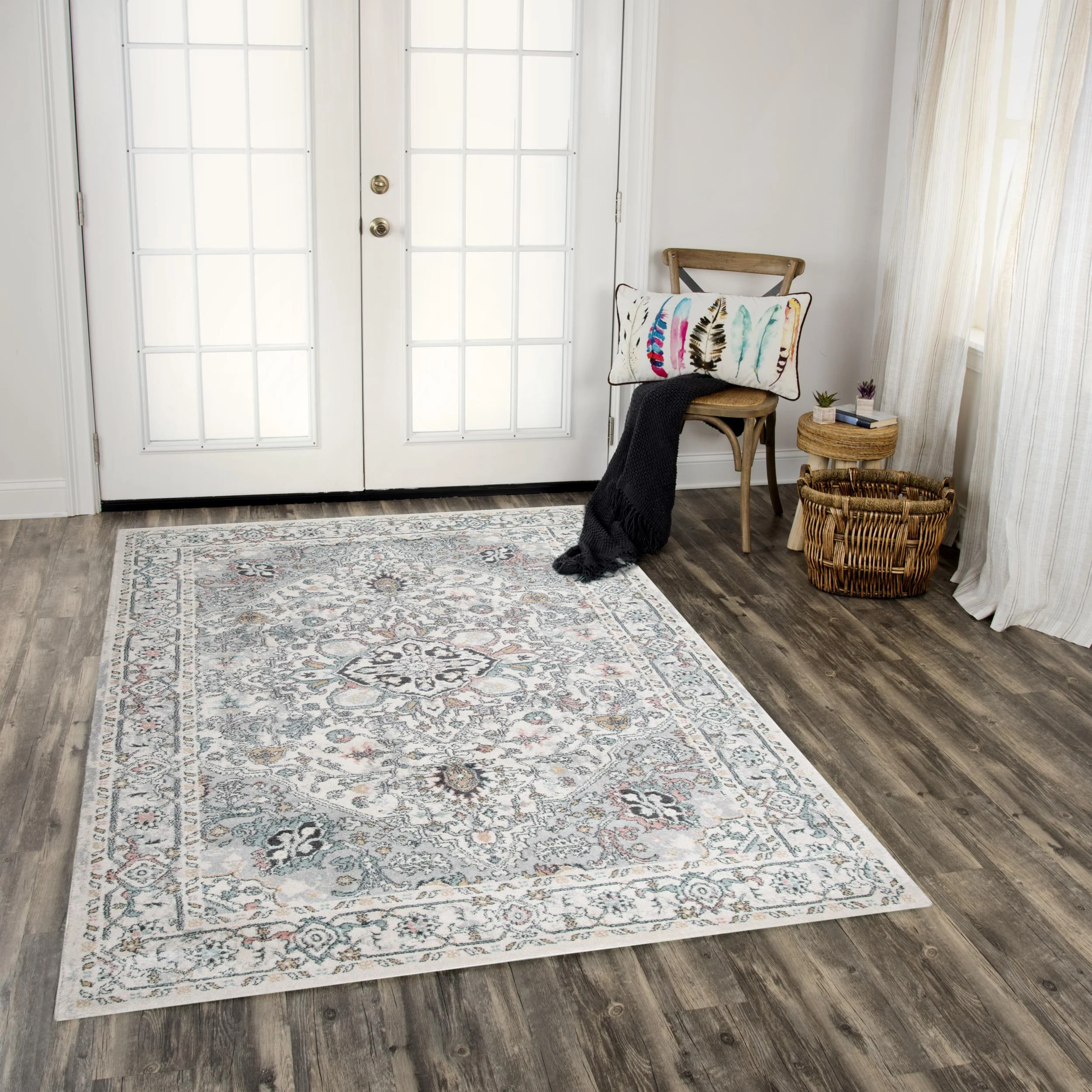 Odyssey Power Loomed Medallion Area Rug - Image 12