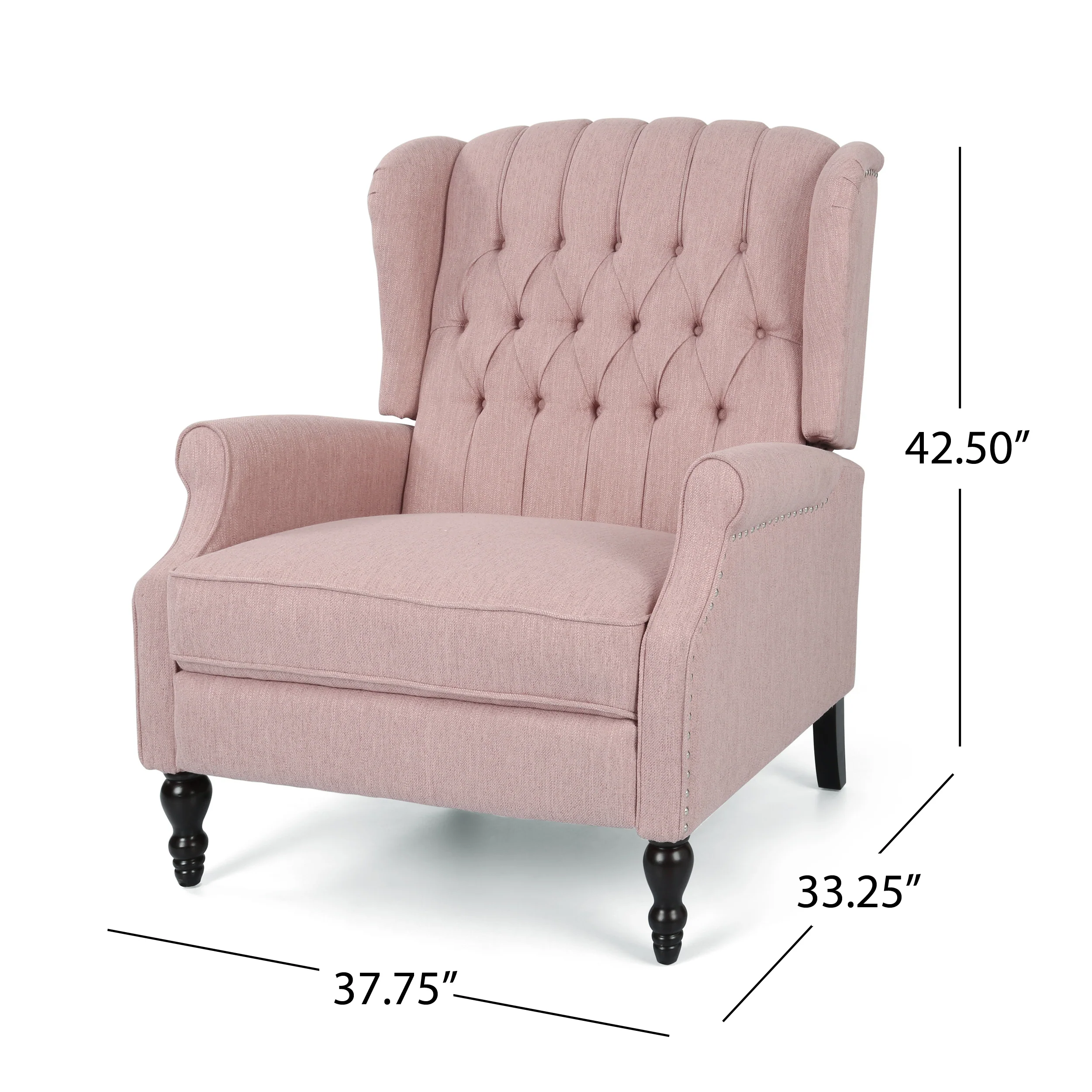 Oversized Wingback Tufted Recliner Accent Chair - Image 18
