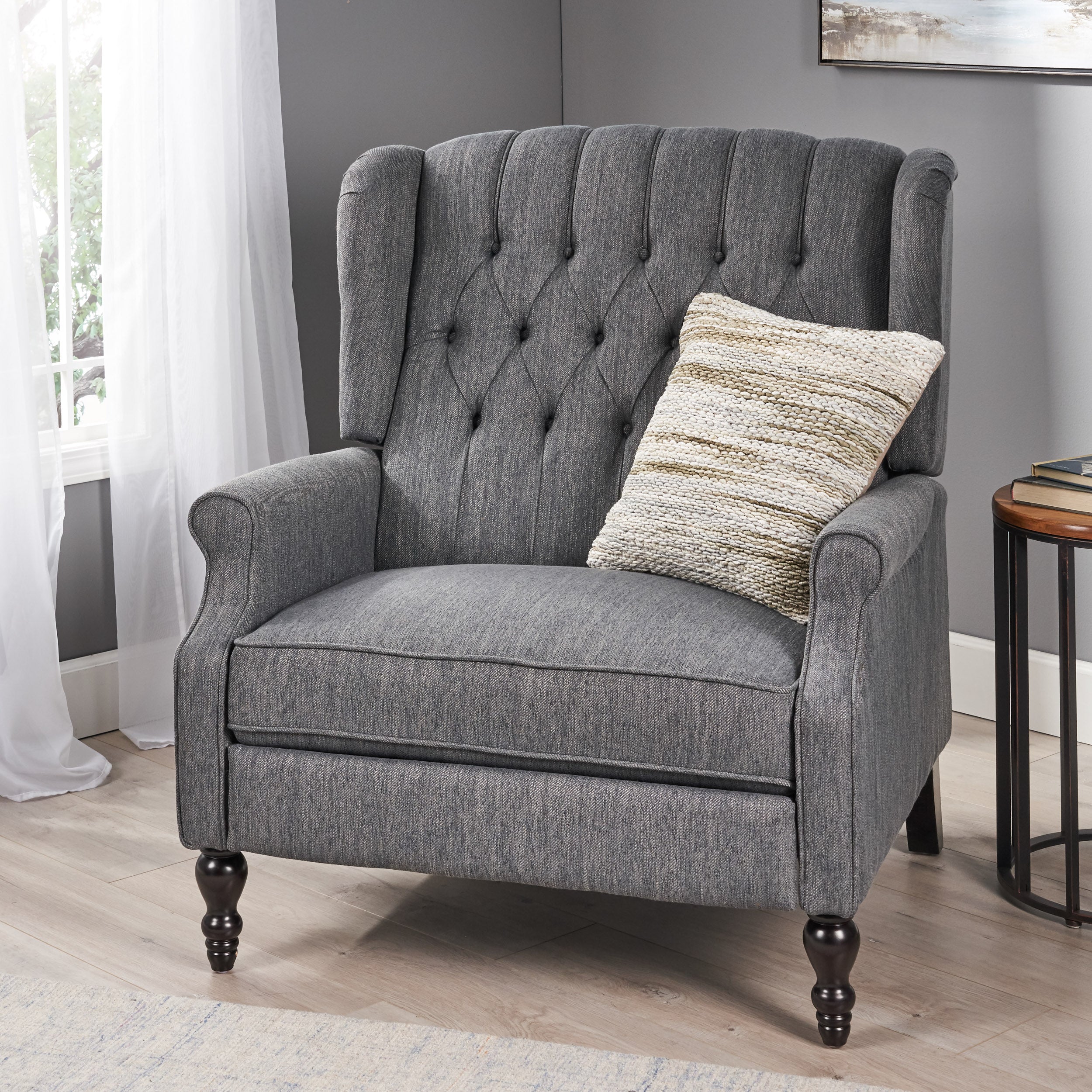Oversized Wingback Tufted Recliner Accent Chair - Image 38