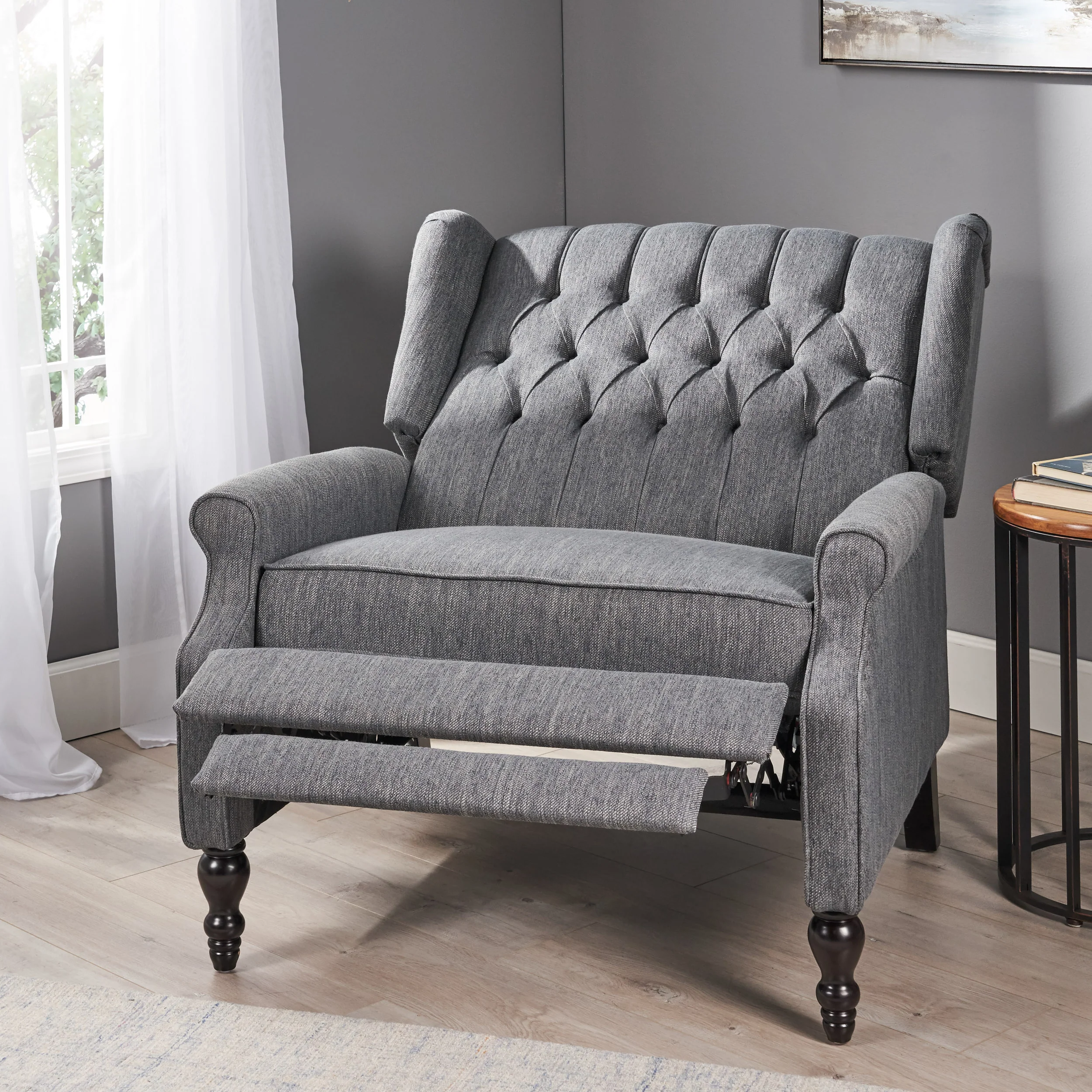 Oversized Wingback Tufted Recliner Accent Chair - Image 39
