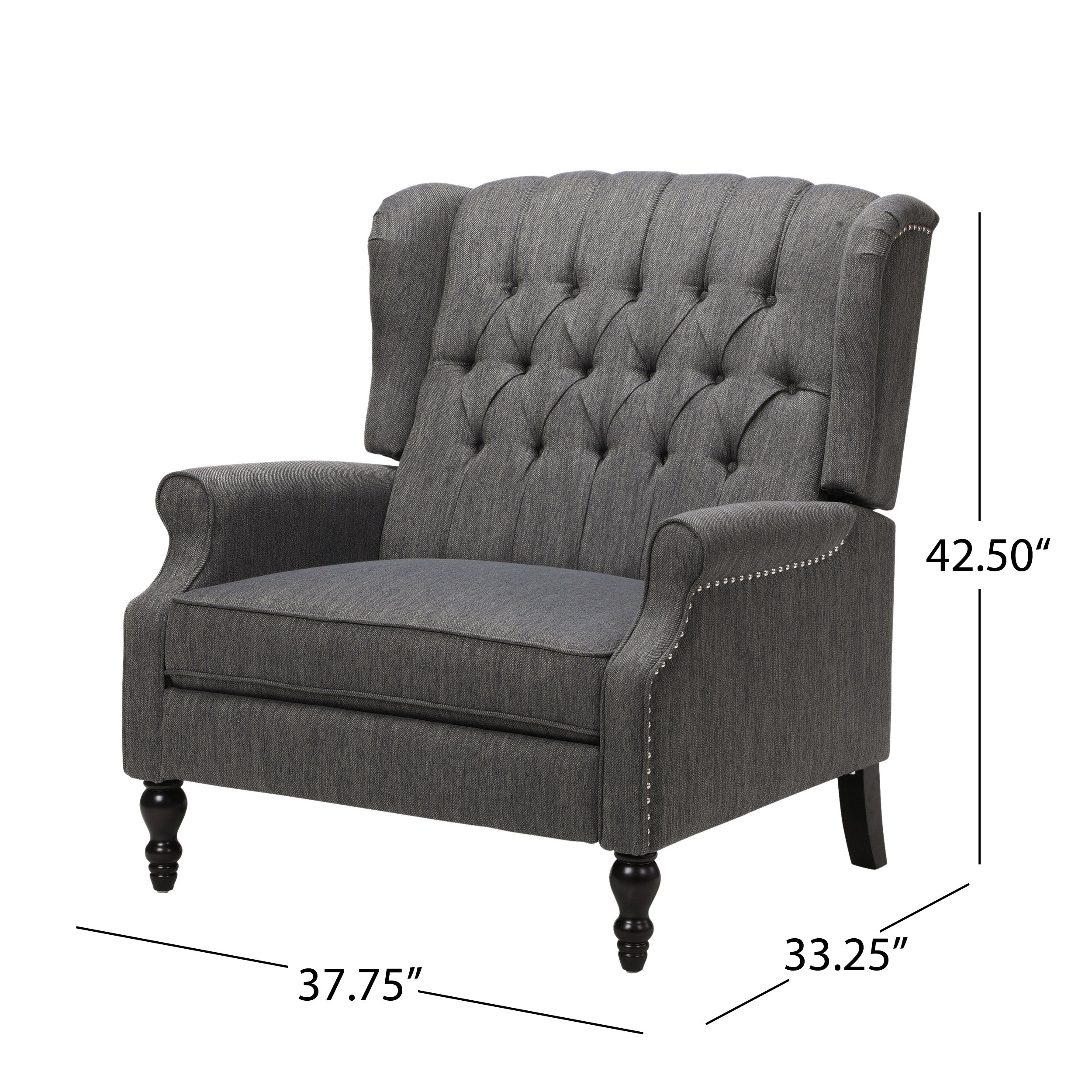 Oversized Wingback Tufted Recliner Accent Chair - Image 40