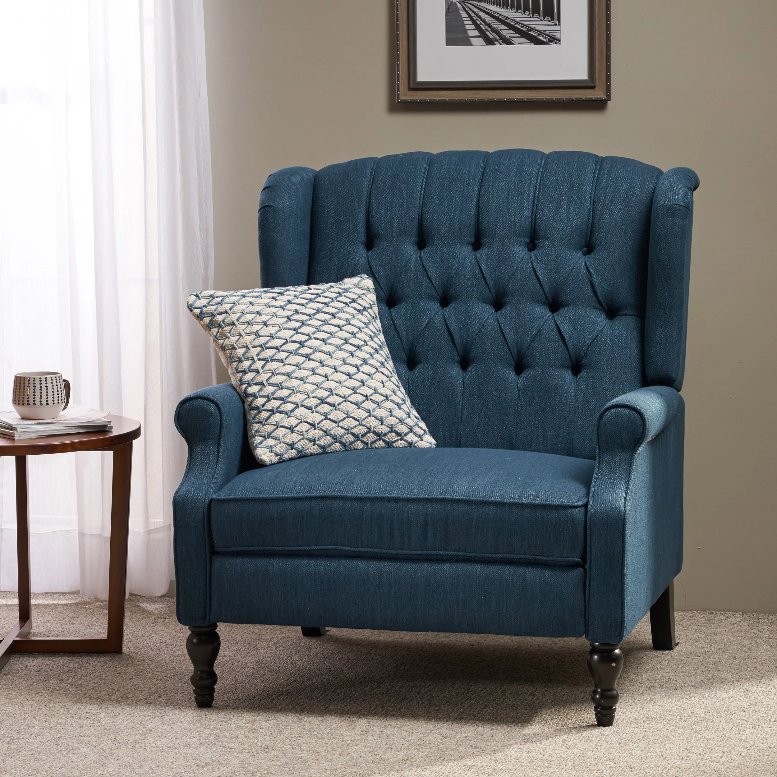Oversized Wingback Tufted Recliner Accent Chair - Image 50