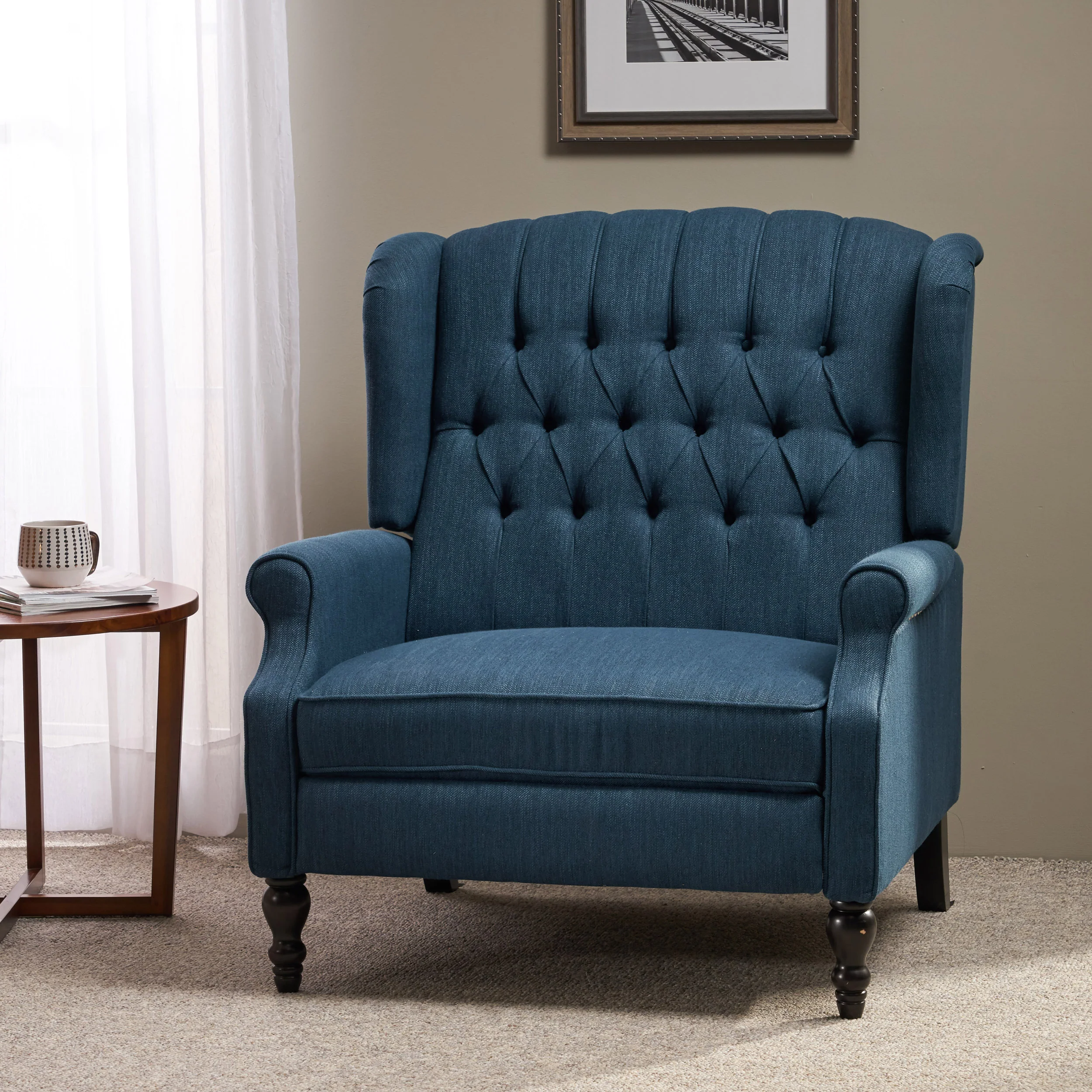 Oversized Wingback Tufted Recliner Accent Chair - Image 52