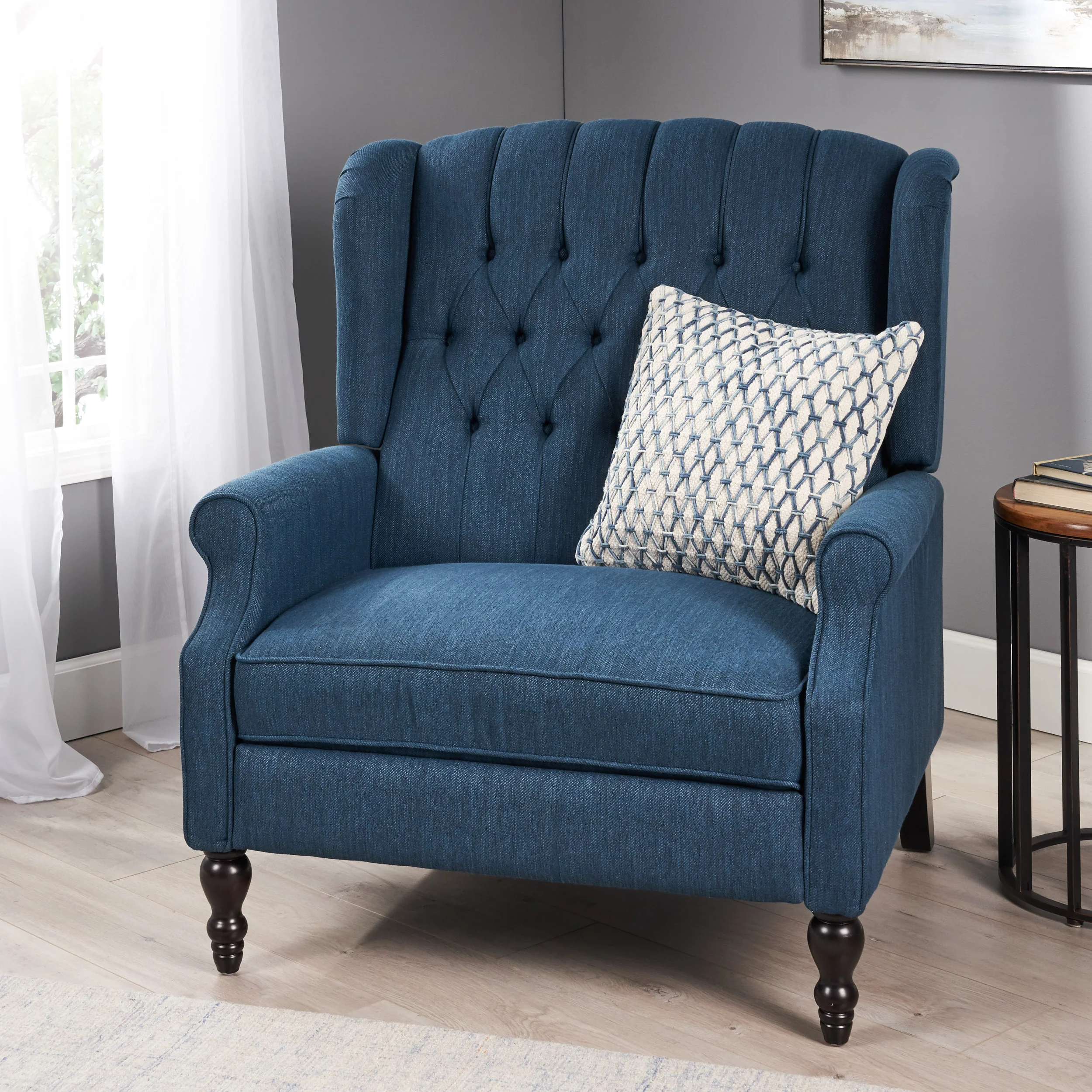Oversized Wingback Tufted Recliner Accent Chair - Image 53