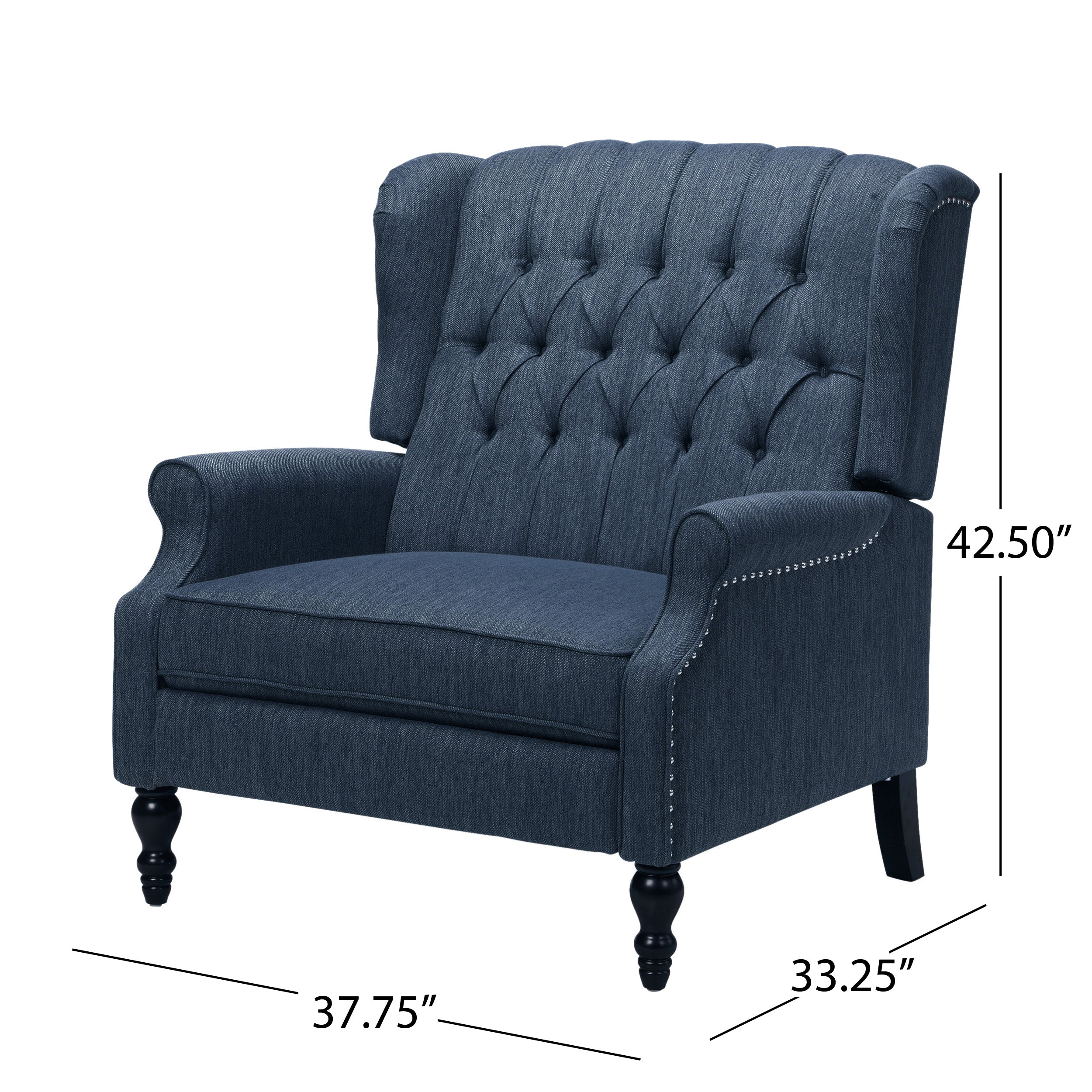 Oversized Wingback Tufted Recliner Accent Chair - Image 55