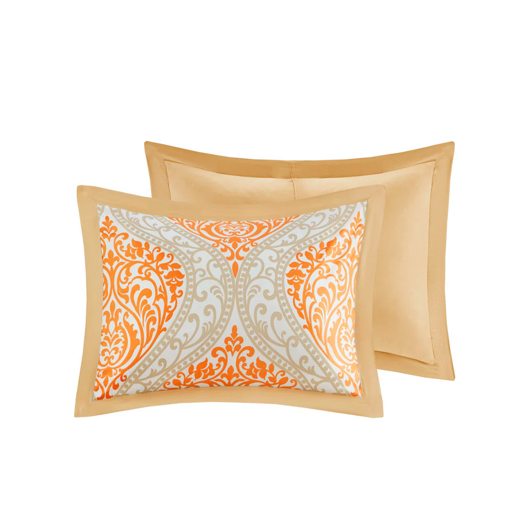 Orange Medallion Twin/Twin XL Comforter Set - Image 12