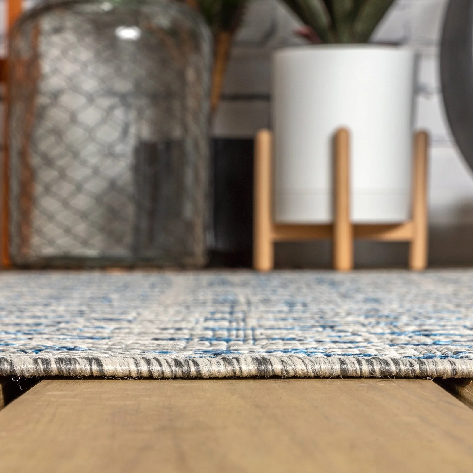 Ourika Moroccan Geometric Textured Weave Indoor/Outdoor Area Rug - Image 17