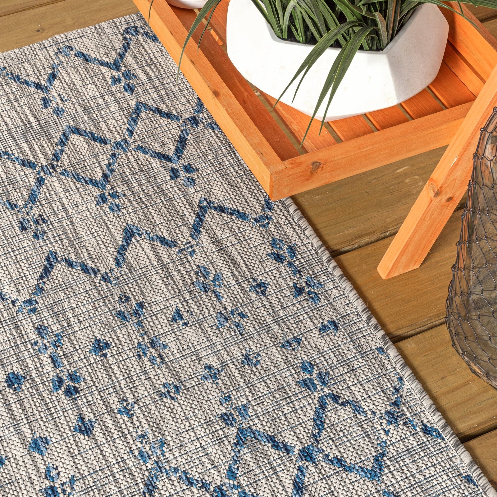Ourika Moroccan Geometric Textured Weave Indoor/Outdoor Area Rug - Image 23