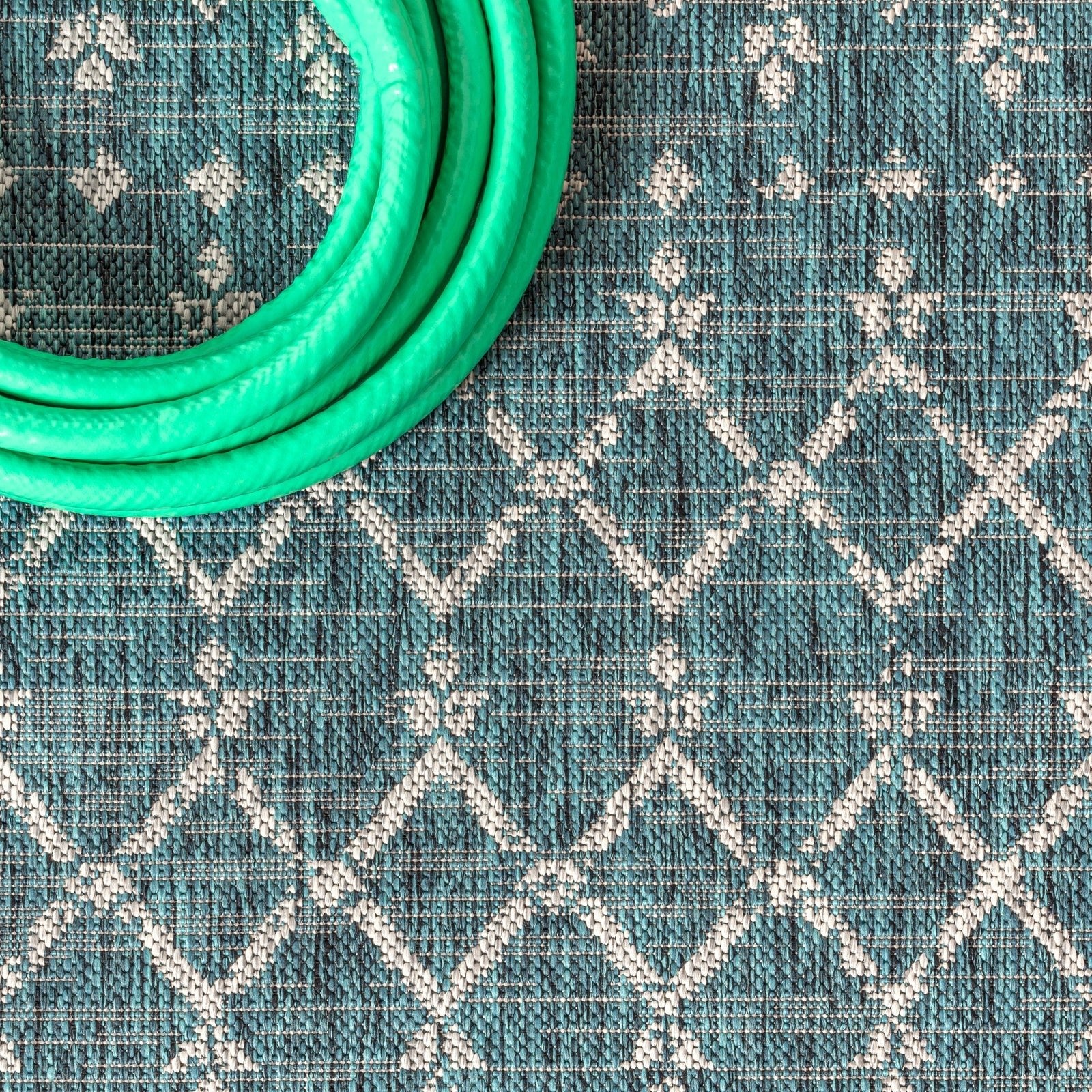 Ourika Moroccan Geometric Textured Weave Indoor/Outdoor Area Rug - Image 37