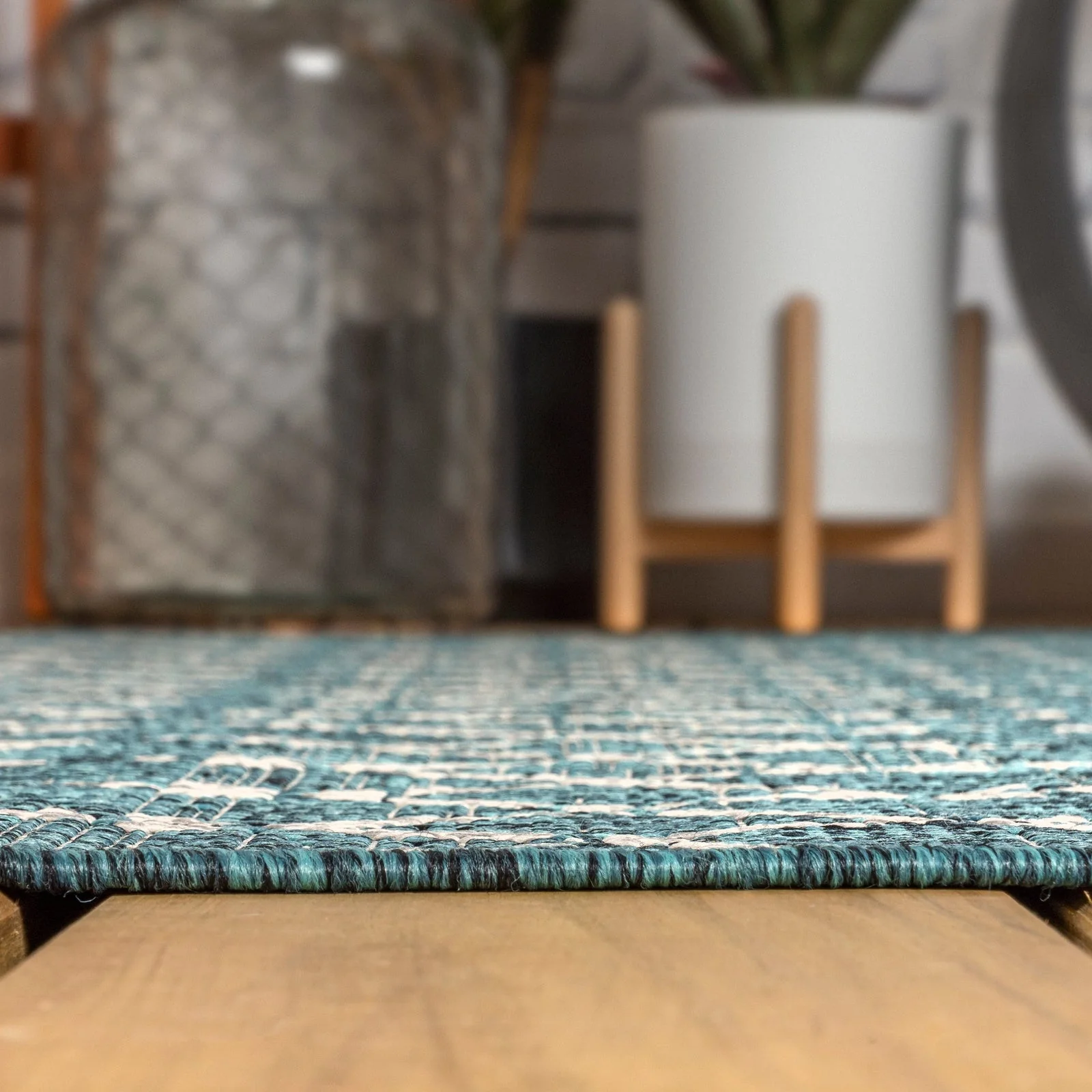 Ourika Moroccan Geometric Textured Weave Indoor/Outdoor Area Rug - Image 40