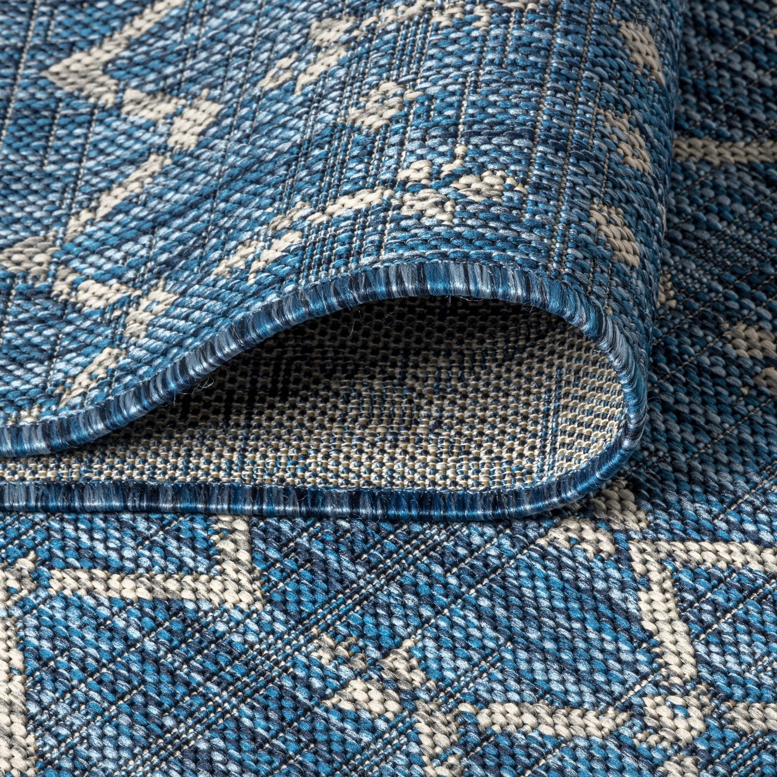 Ourika Moroccan Geometric Textured Weave Indoor/Outdoor Area Rug - Image 5