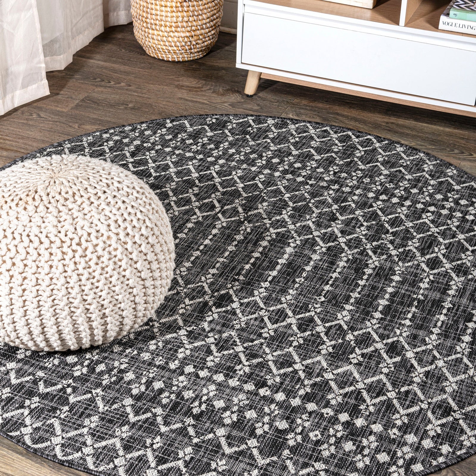 Ourika Moroccan Geometric Textured Weave Indoor/Outdoor Area Rug - Image 56