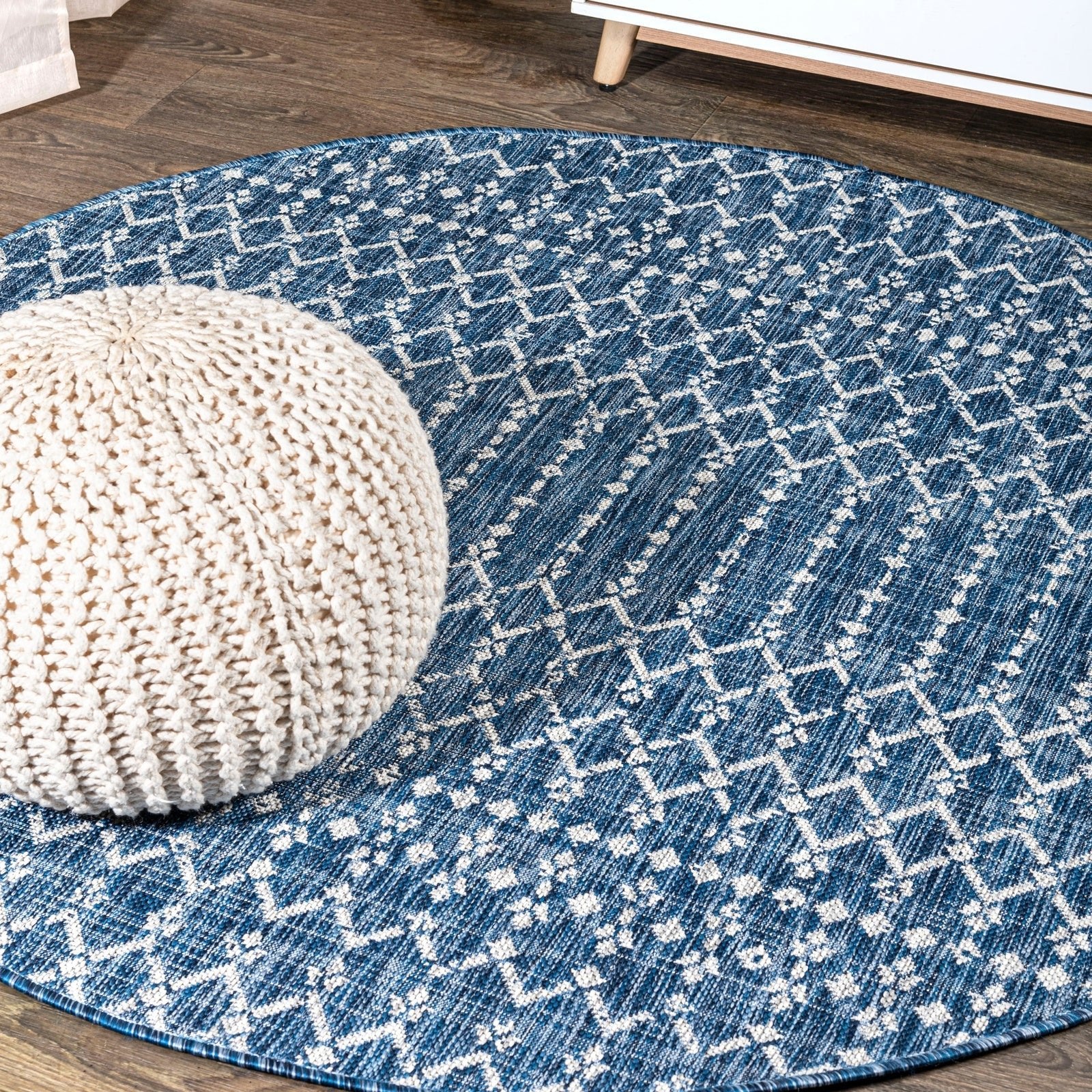 Ourika Moroccan Geometric Textured Weave Indoor/Outdoor Area Rug - Image 9