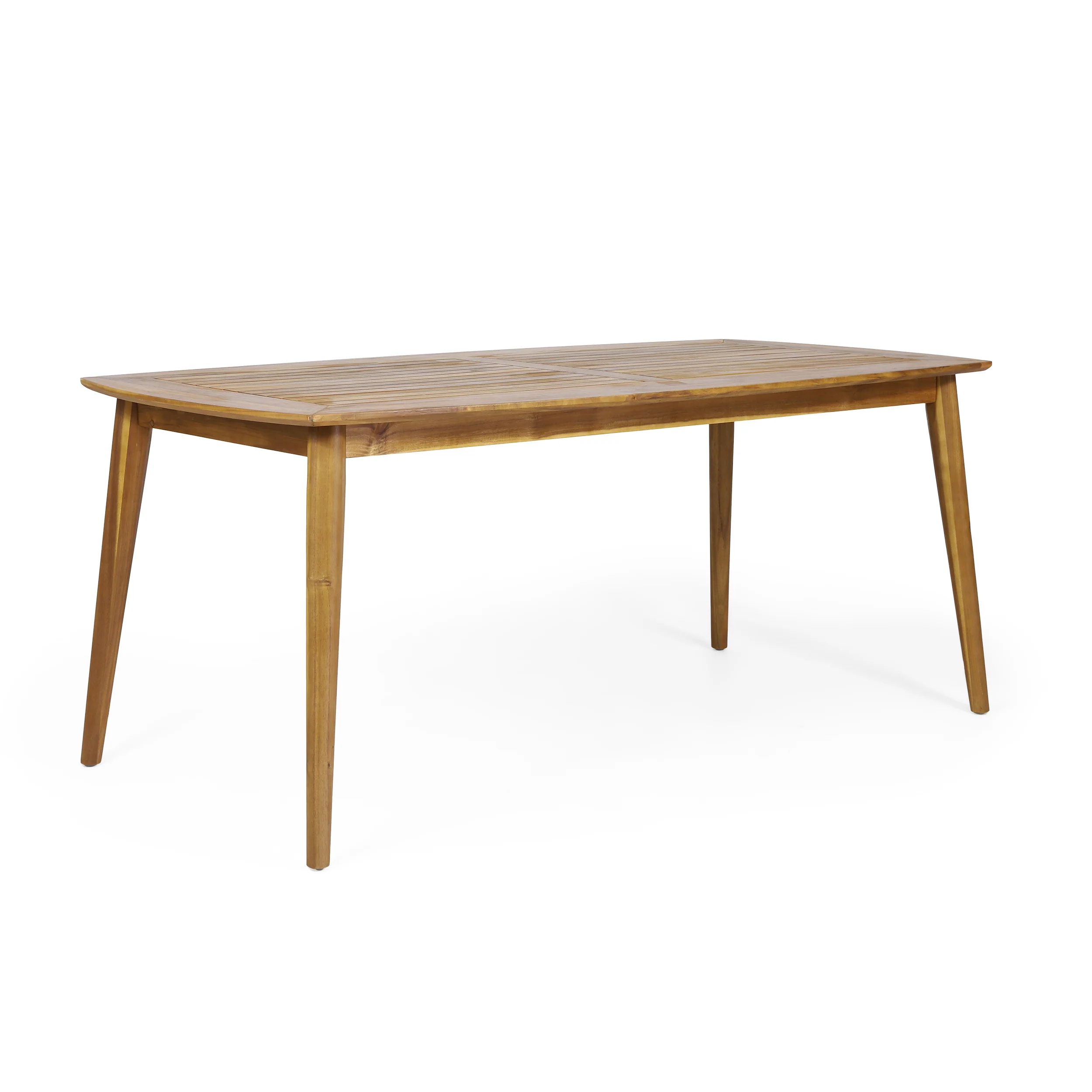 Outdoor Dining Table with Acacia Wood Frame, Teak - Image 8